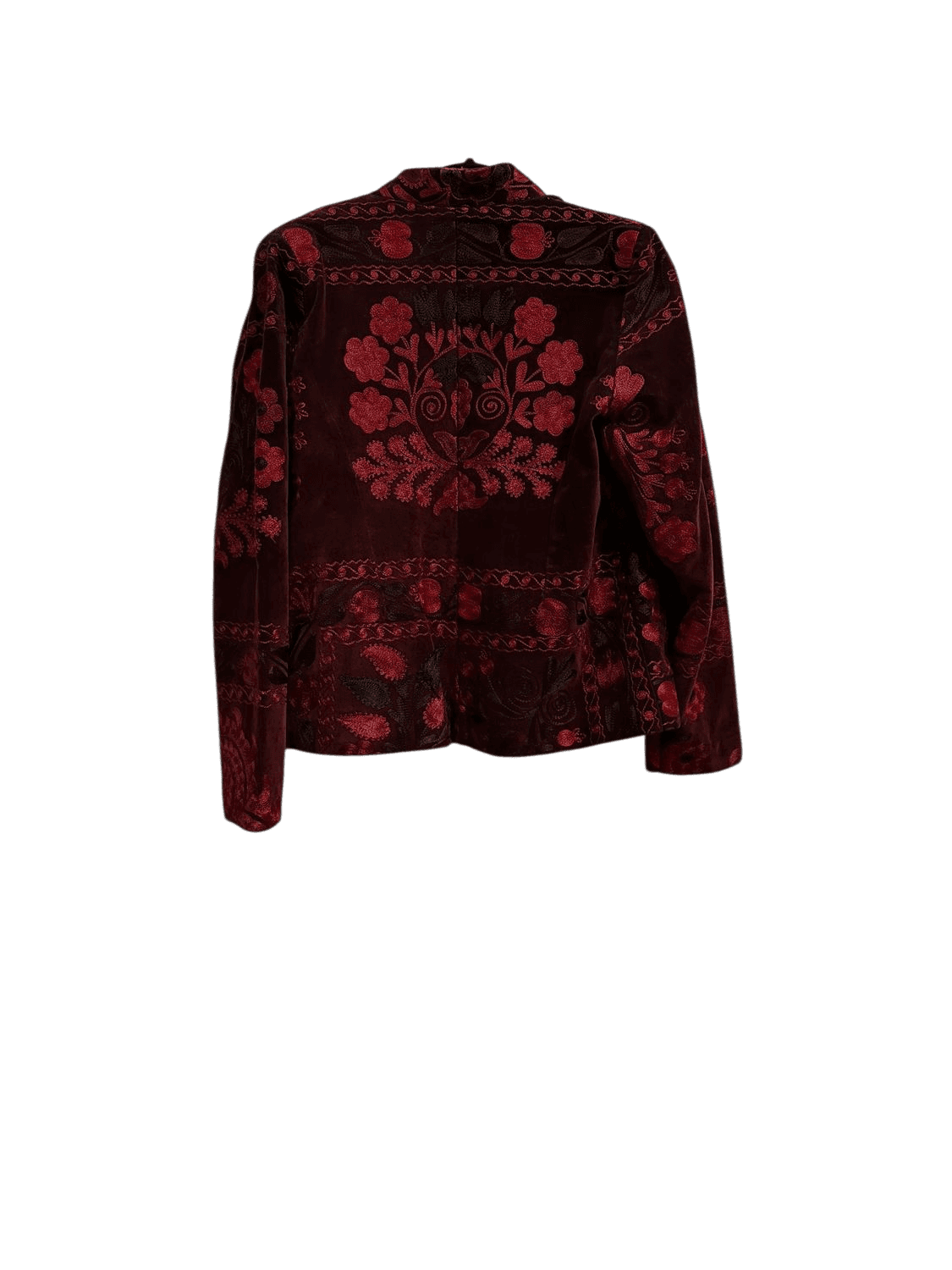 Vintage Black and Red Embroidered Jacket - Size 46 3