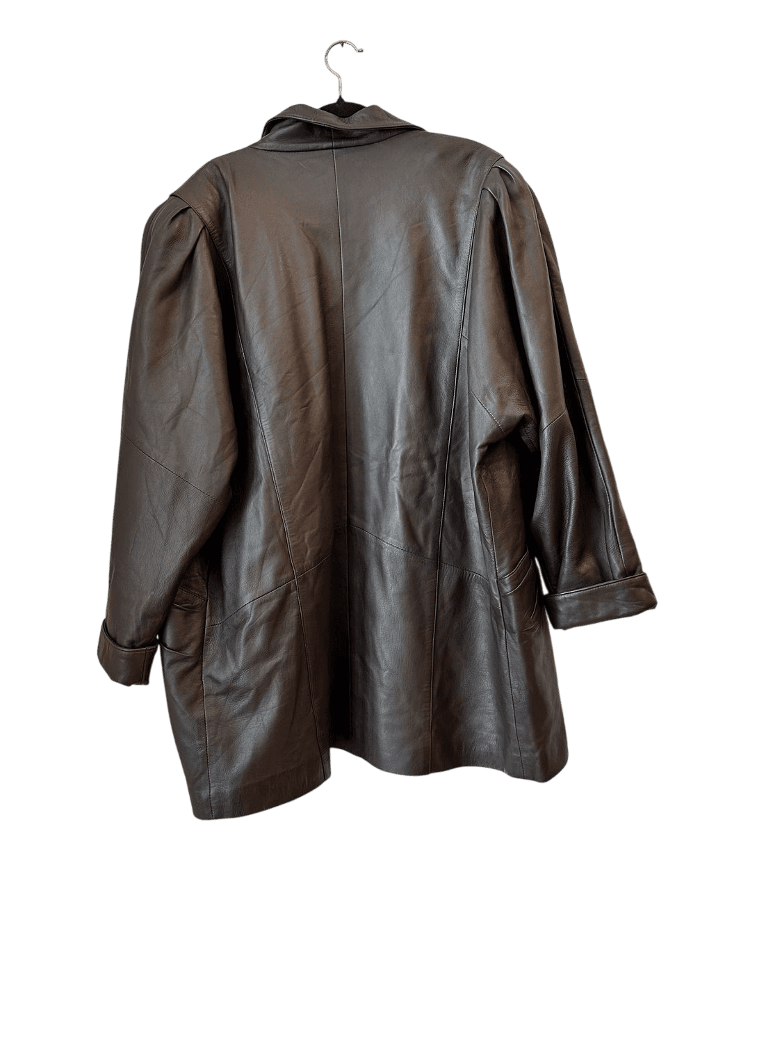 vintage 80s Lederjacke Oversized - Größe 46 3