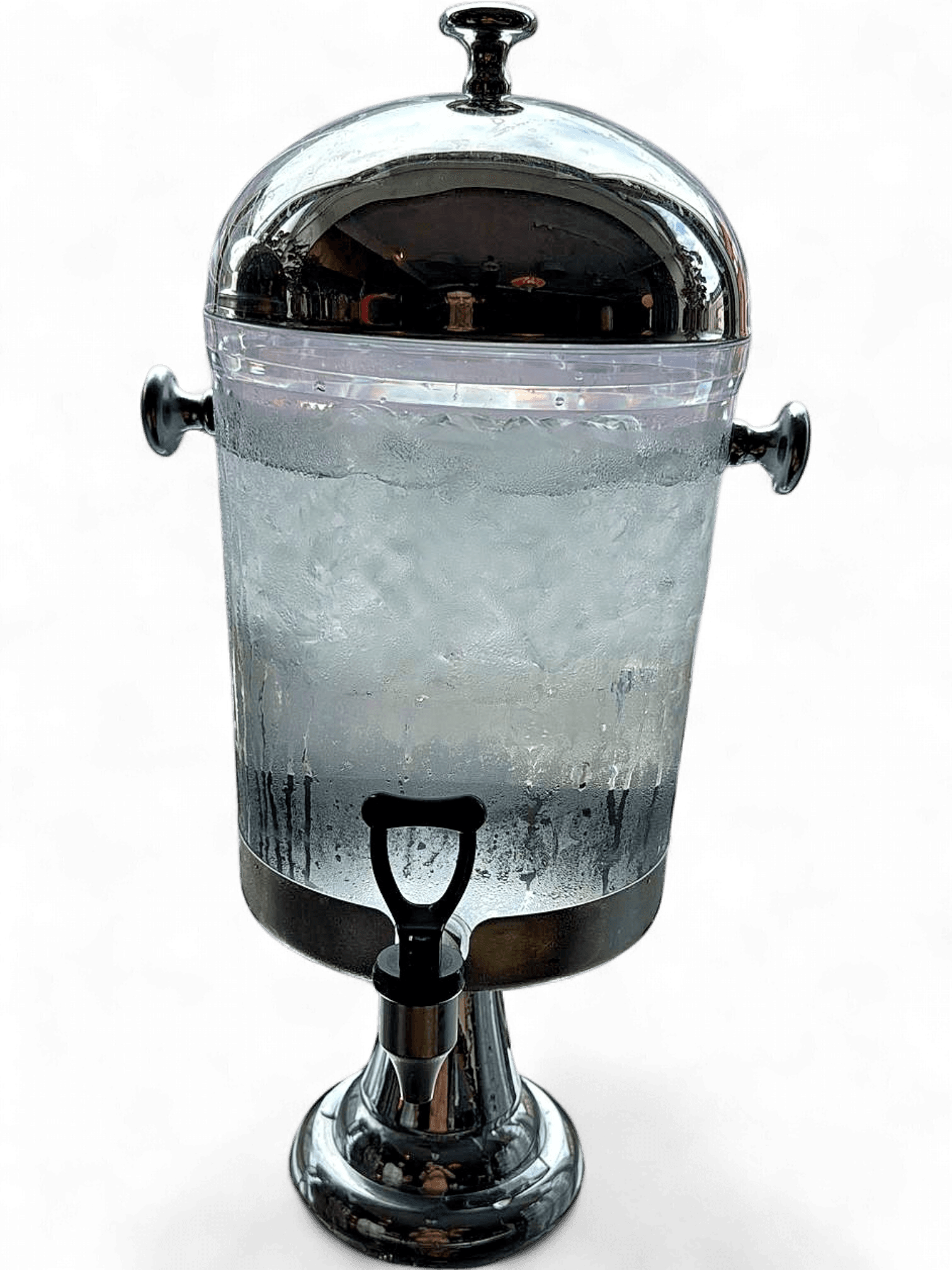 Stainless Steel Beverage Dispenser with Ice Chamber 2