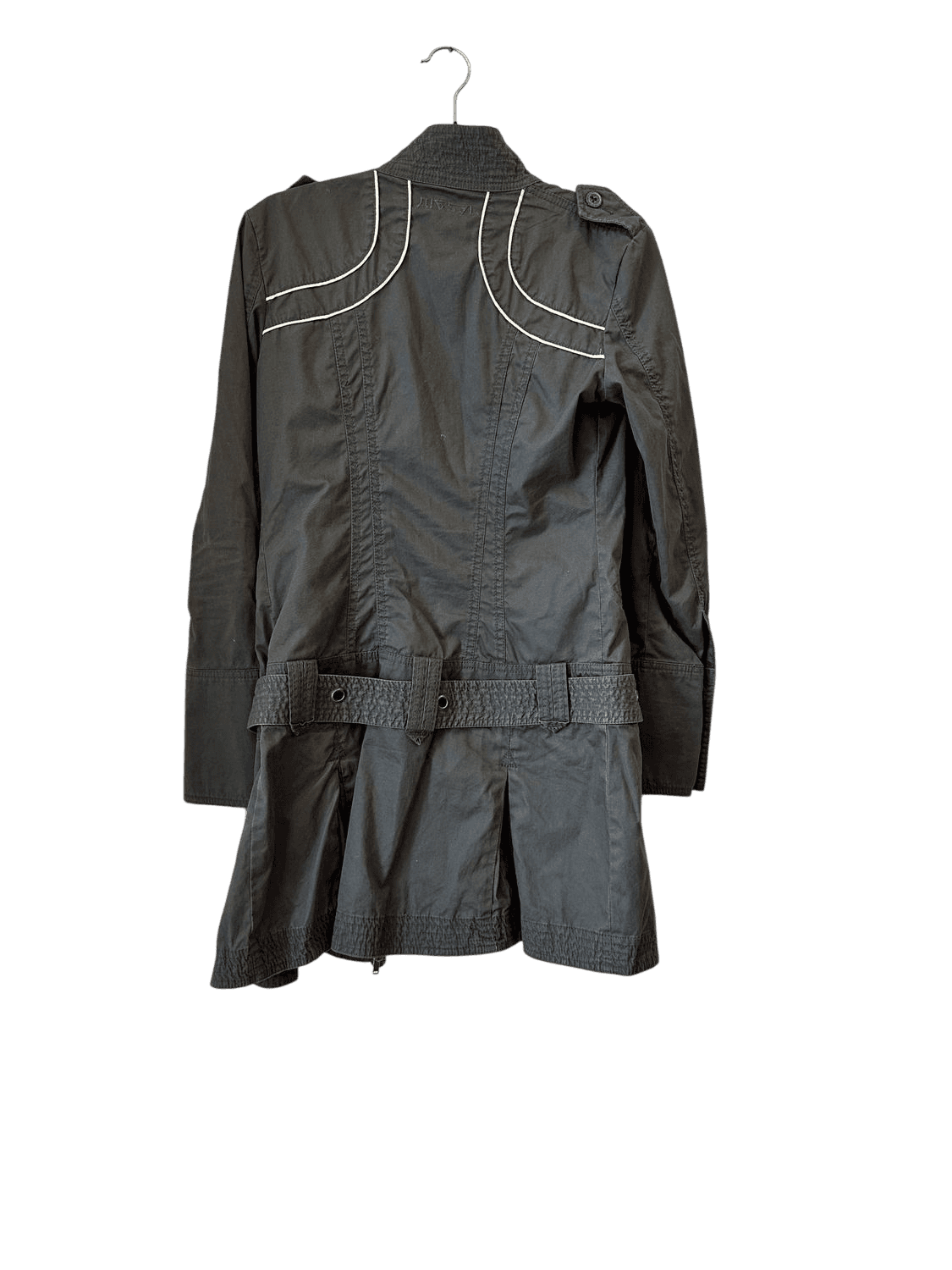 vintage Y2K Diesel Black Cotton Military Jacket with Western Details - Size M 3