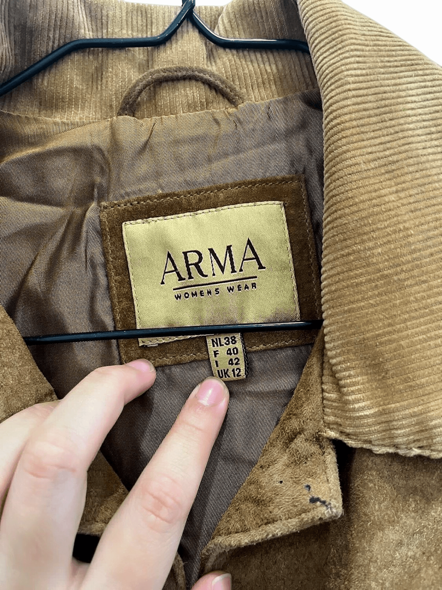 ARMA Braune Lederjacke für Damen - Größe 42 2