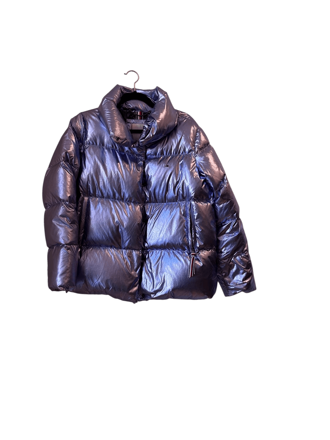 Tommy Hilfiger Metallic Purple Puffer Jacket - Size M 2