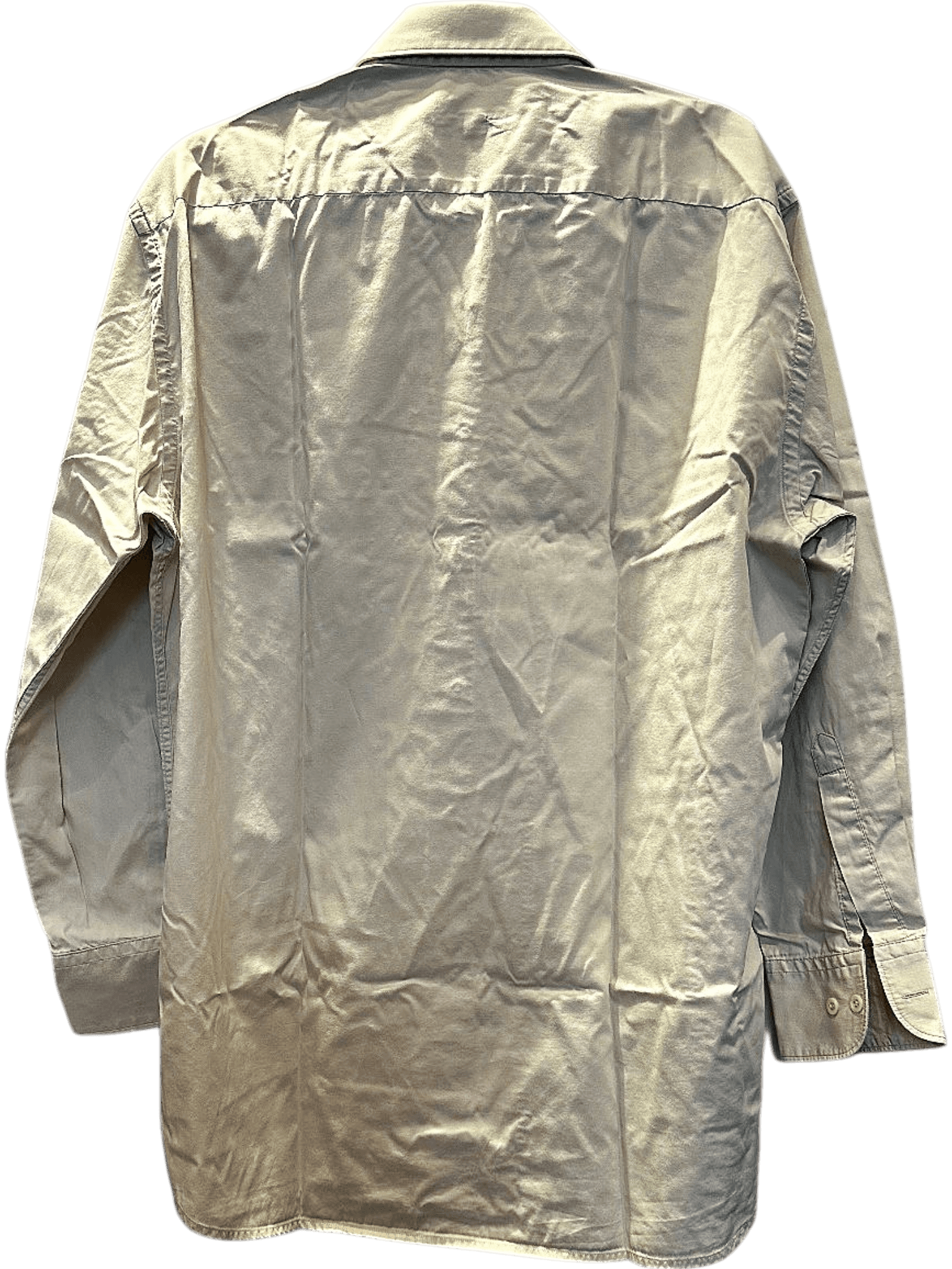 Hugo Boss Beige Cotton Button-Down Shirt 3