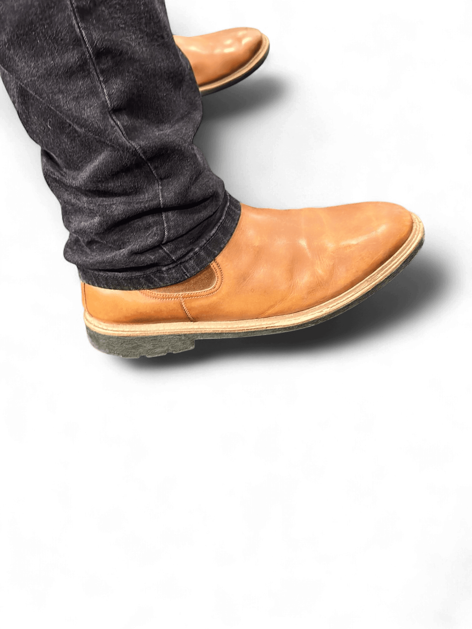 Brown Leather Chelsea Boots 2