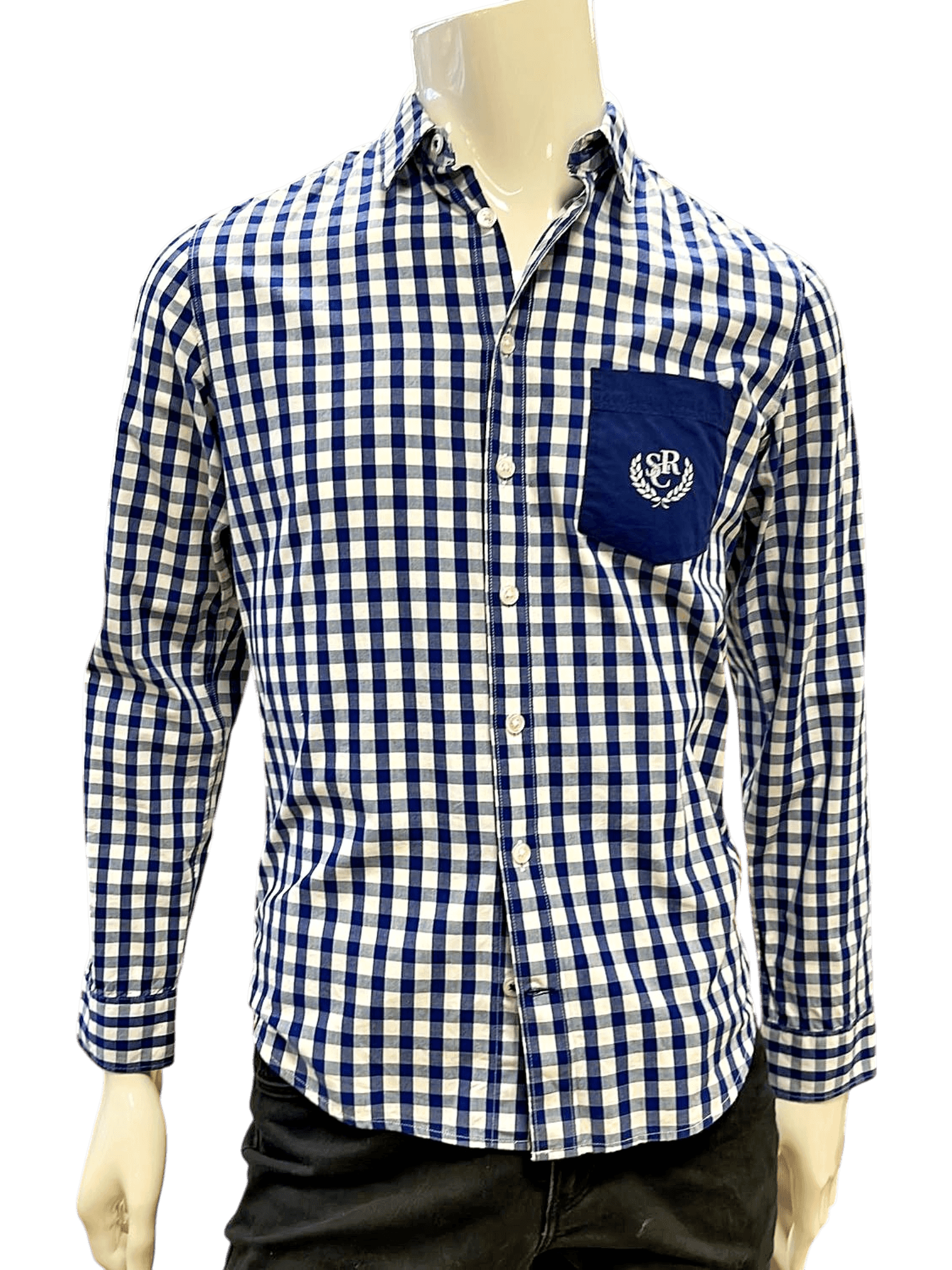 RAPID WIEN Herren Karohemd mit Brusttasche - Größe S 1