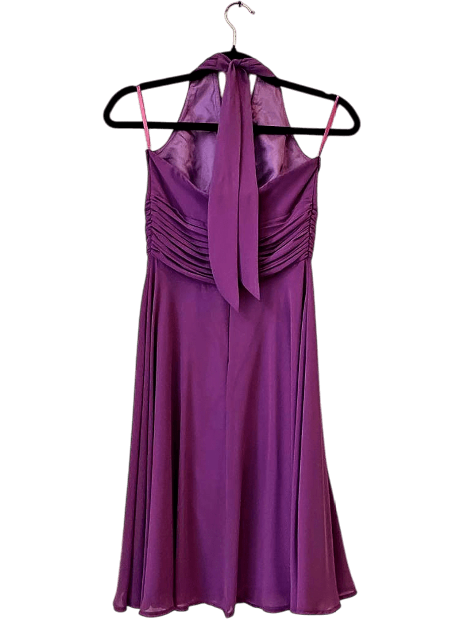 Marie Lund Copenhagen Purple Halter Cocktail Dress - Size EU 32 2