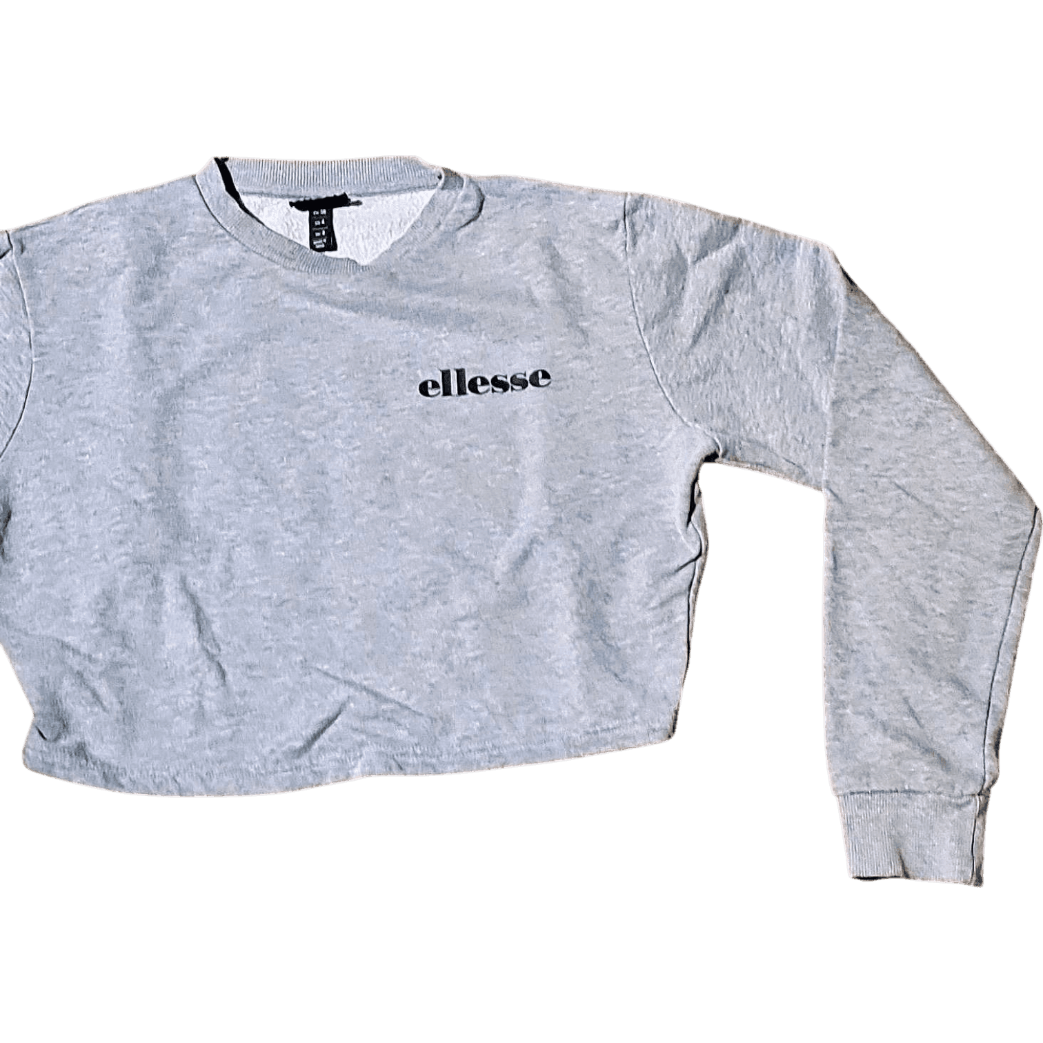 Ellesse Grey Crop Sweatshirt - Size EU 36/US 4/UK 8 1