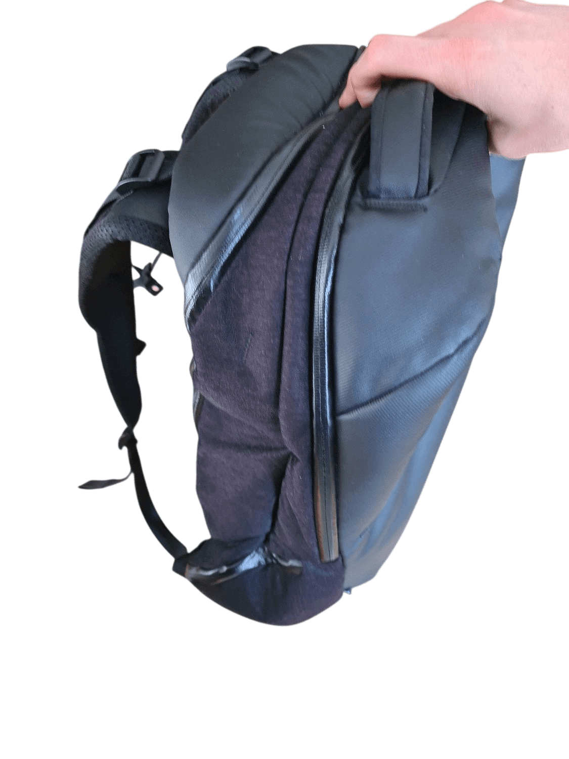 Kathmandu Black Nylon Backpack with Multiple Compartments 4