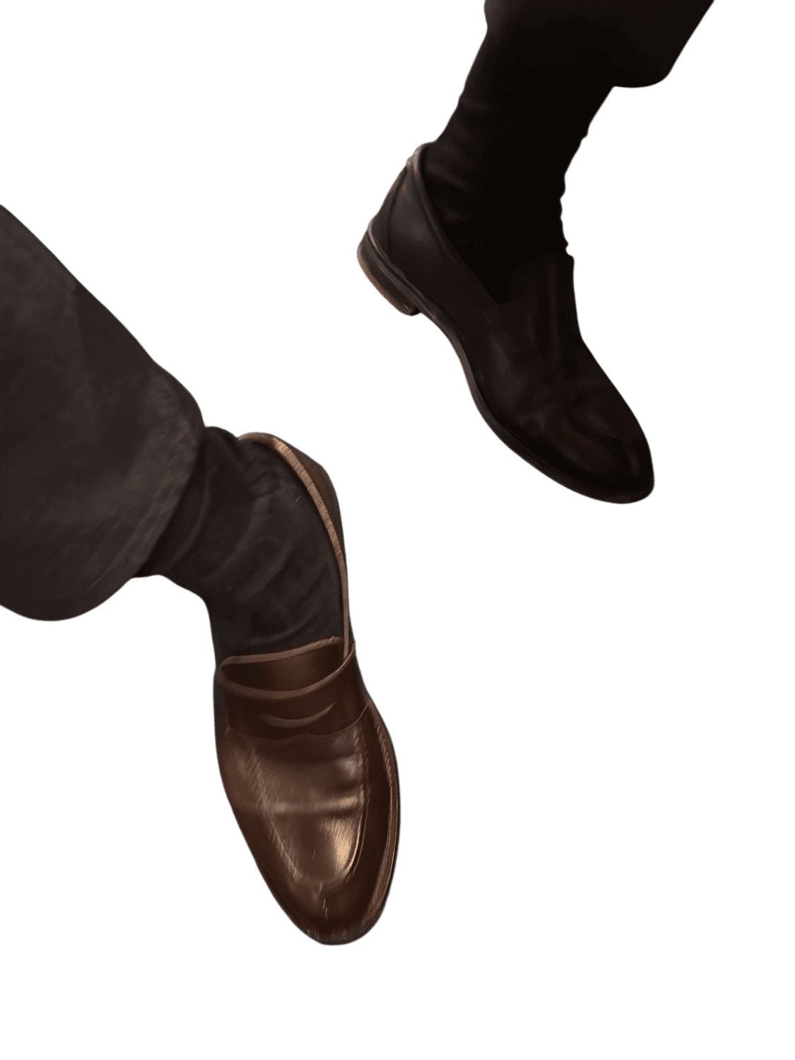 Russell & Bromley Brown Leather Penny Loafers 2