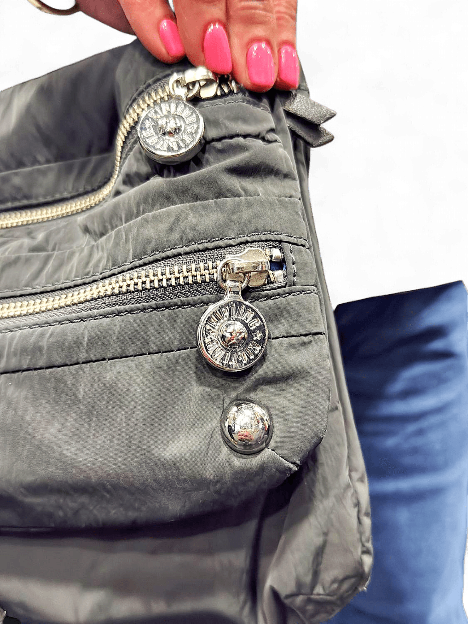 Kipling Grey Nylon Crossbody Bag