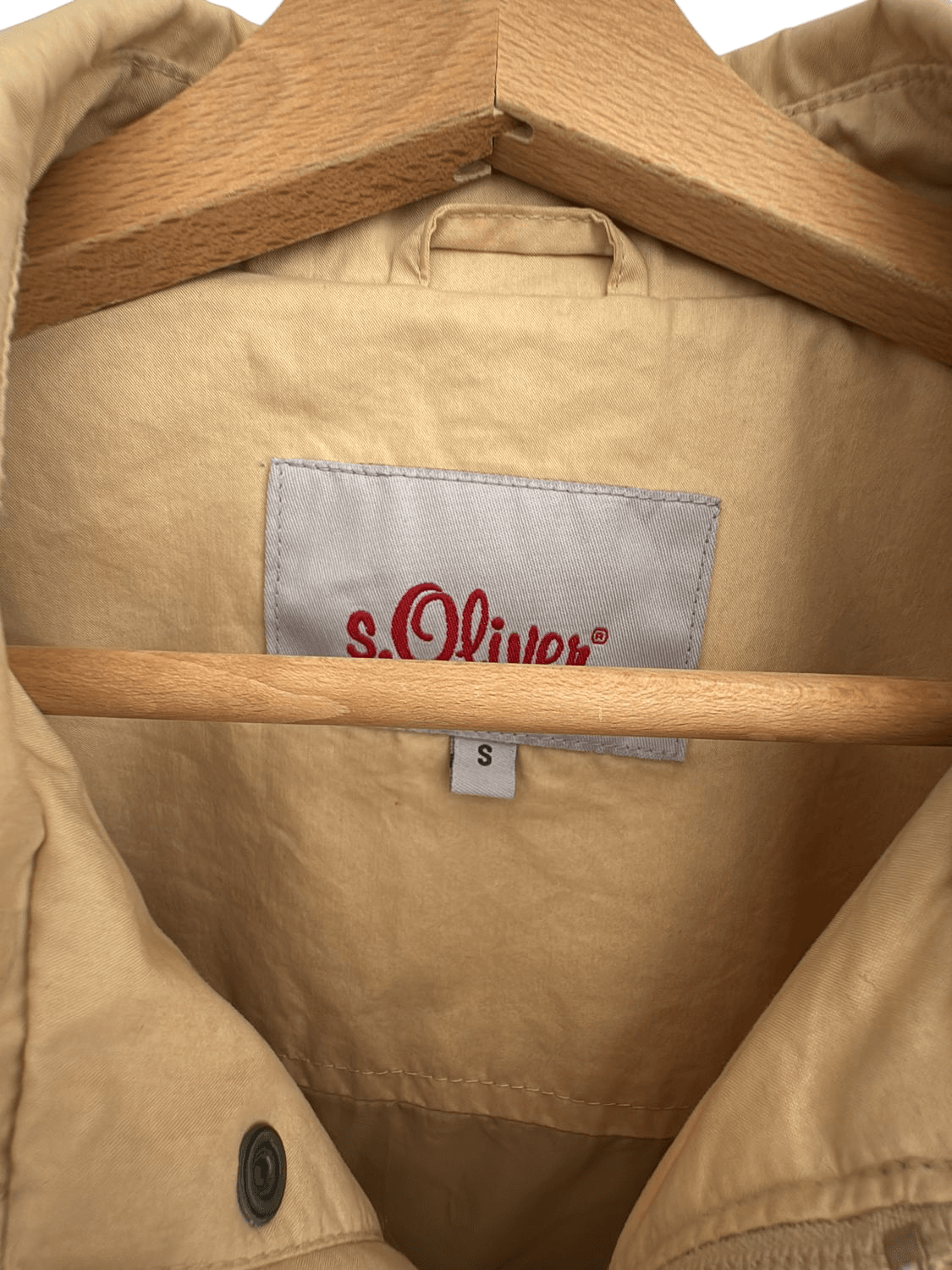 s.Oliver Beige Cotton Jacket - Size S 3