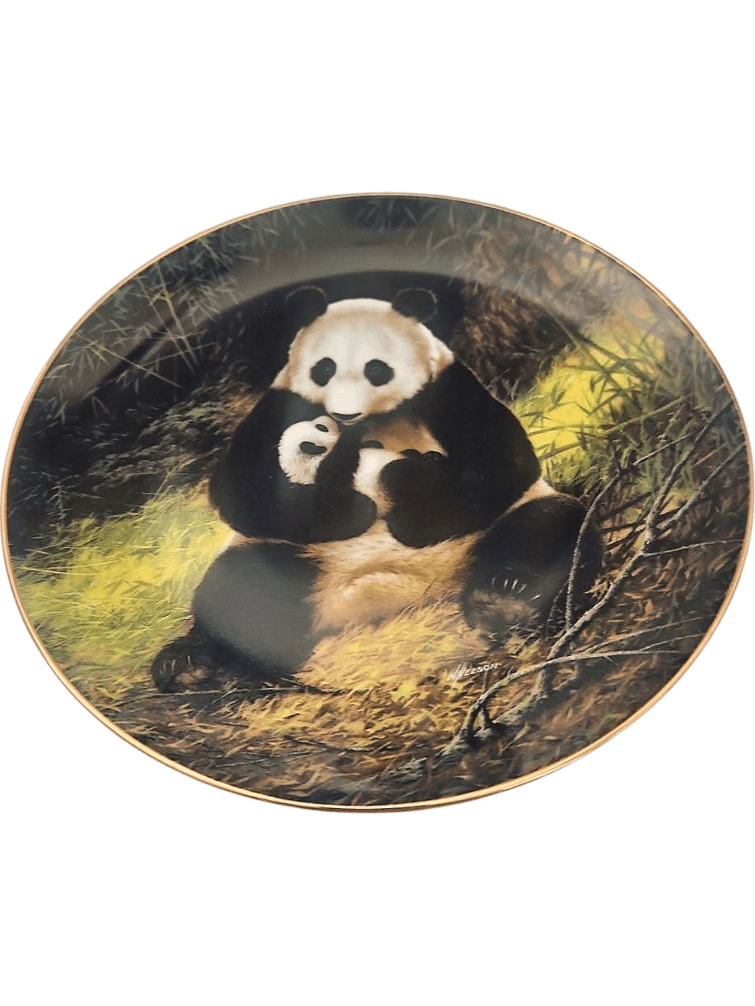 W.S. George 'The Panda' Limited Edition Collector Plate by Will Nelson 2