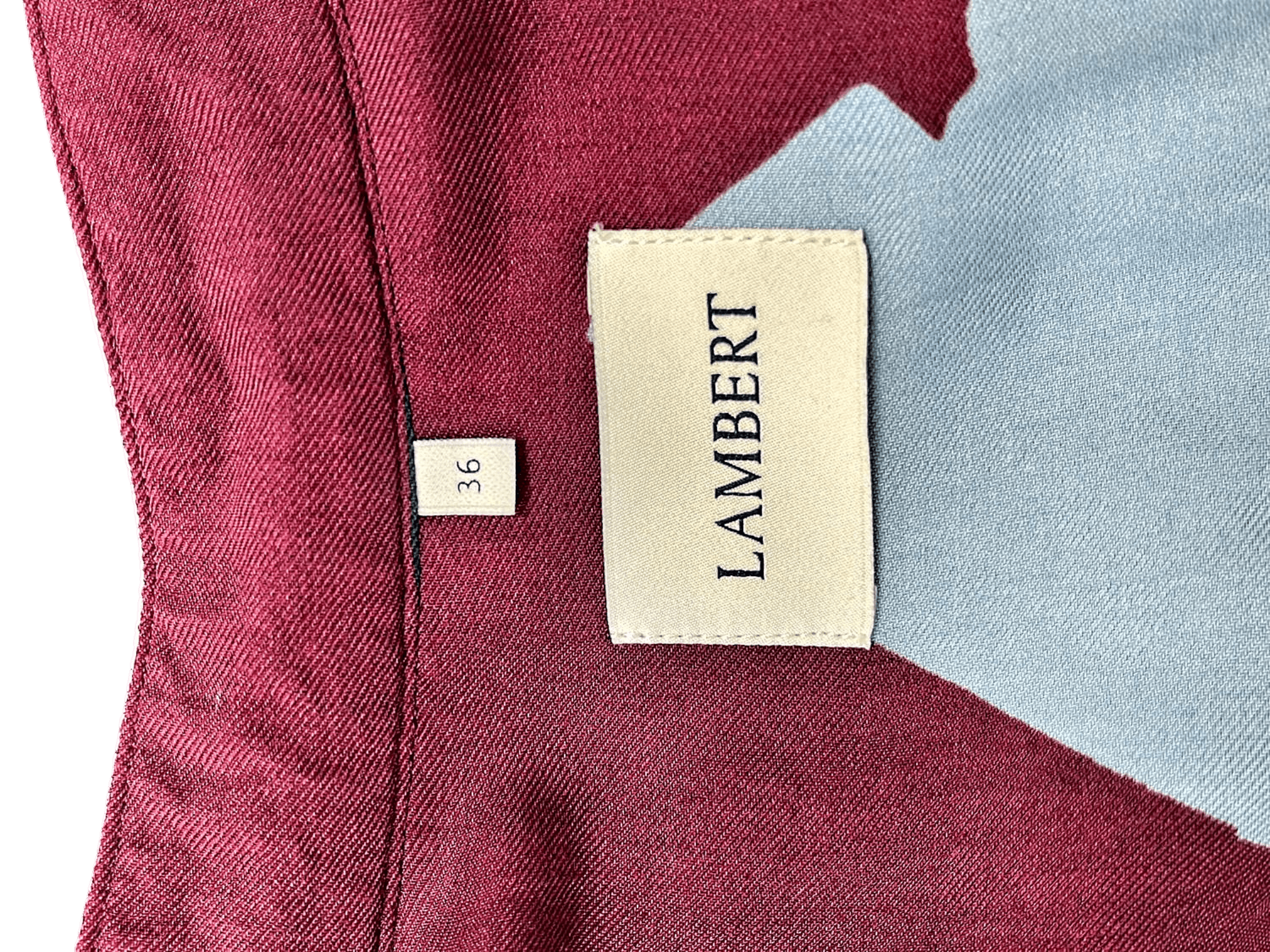 Damen Bluse mit Blumenmuster, Burgunder/Blau 3