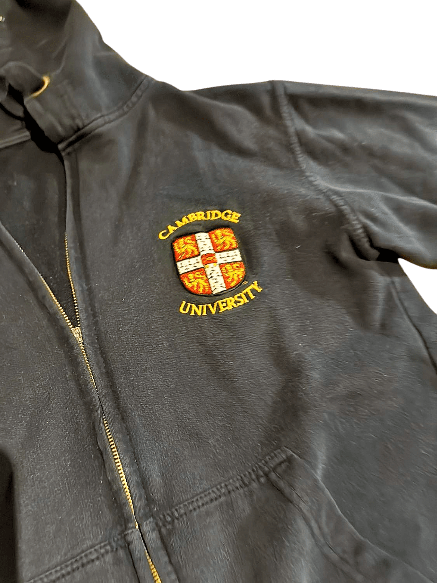 Cambridge University Navy Zip-Up Hoodie with Embroidered Crest 2