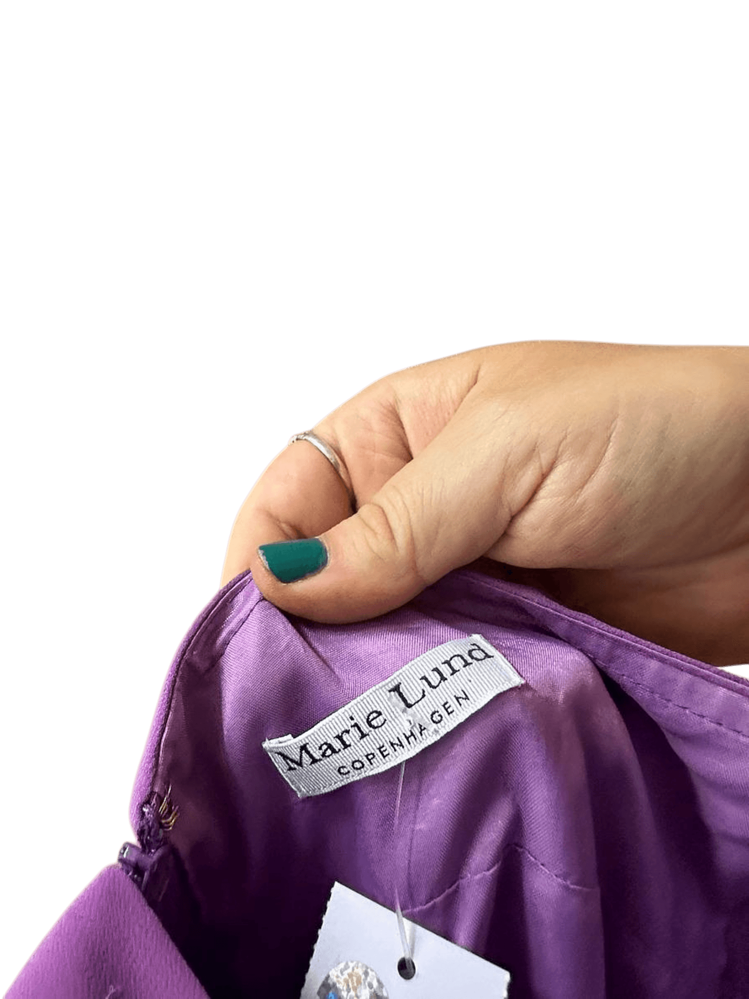 Marie Lund Copenhagen Purple Halter Cocktail Dress - Size EU 32 3