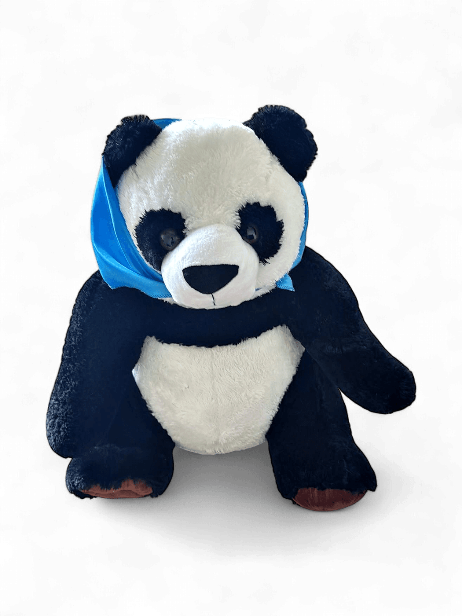 Large Panda Teddy Bear with Blue Bandana 1
