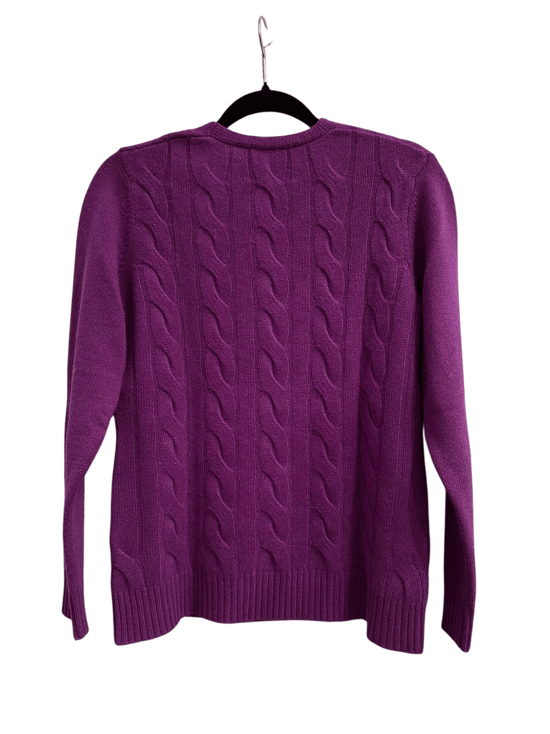 Heart Casual Luxury 100% Pure Cashmere Cable Knit Sweater - Size 40 3