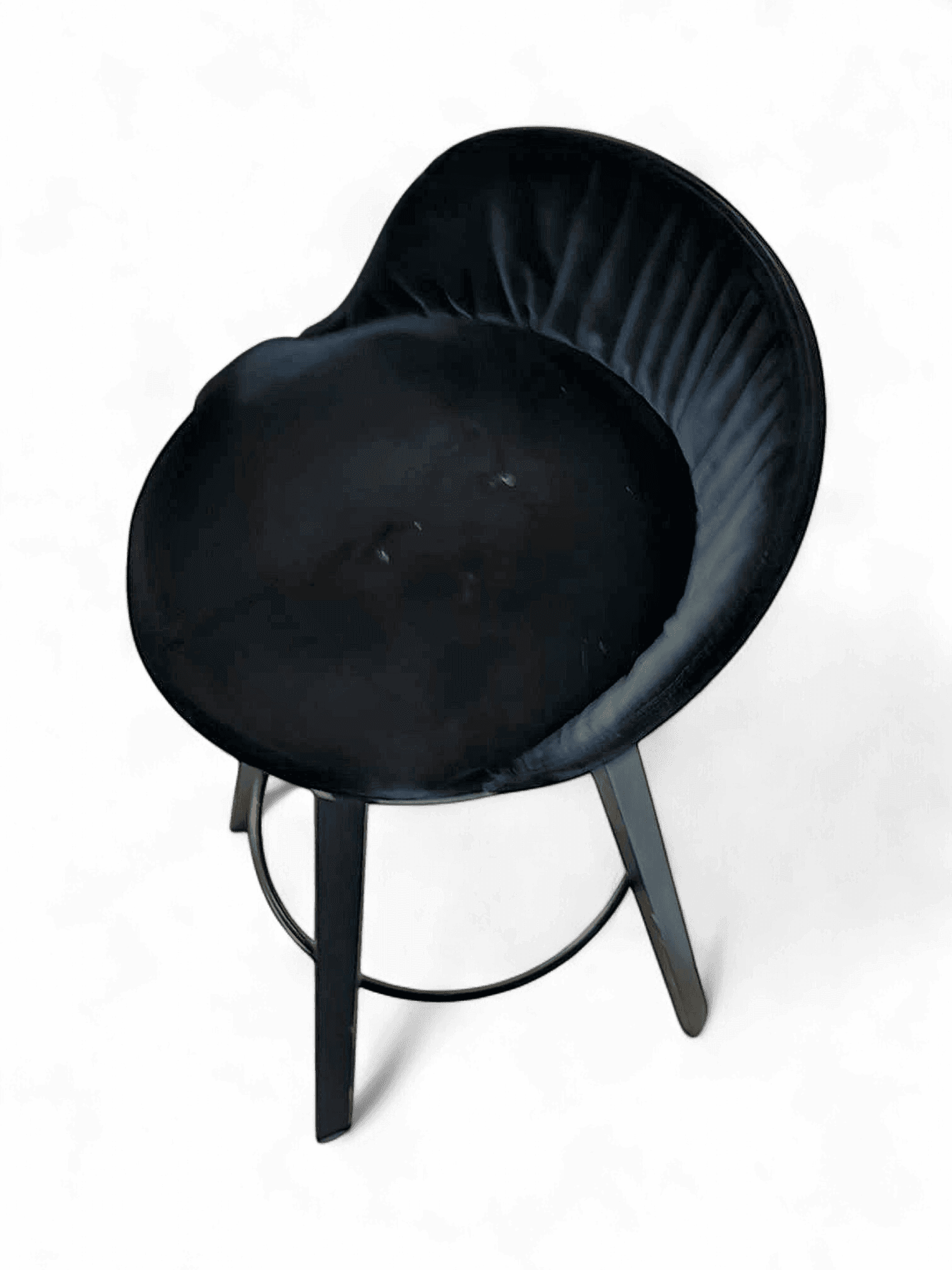 Black Modern Bar Stool with Backrest :) 1