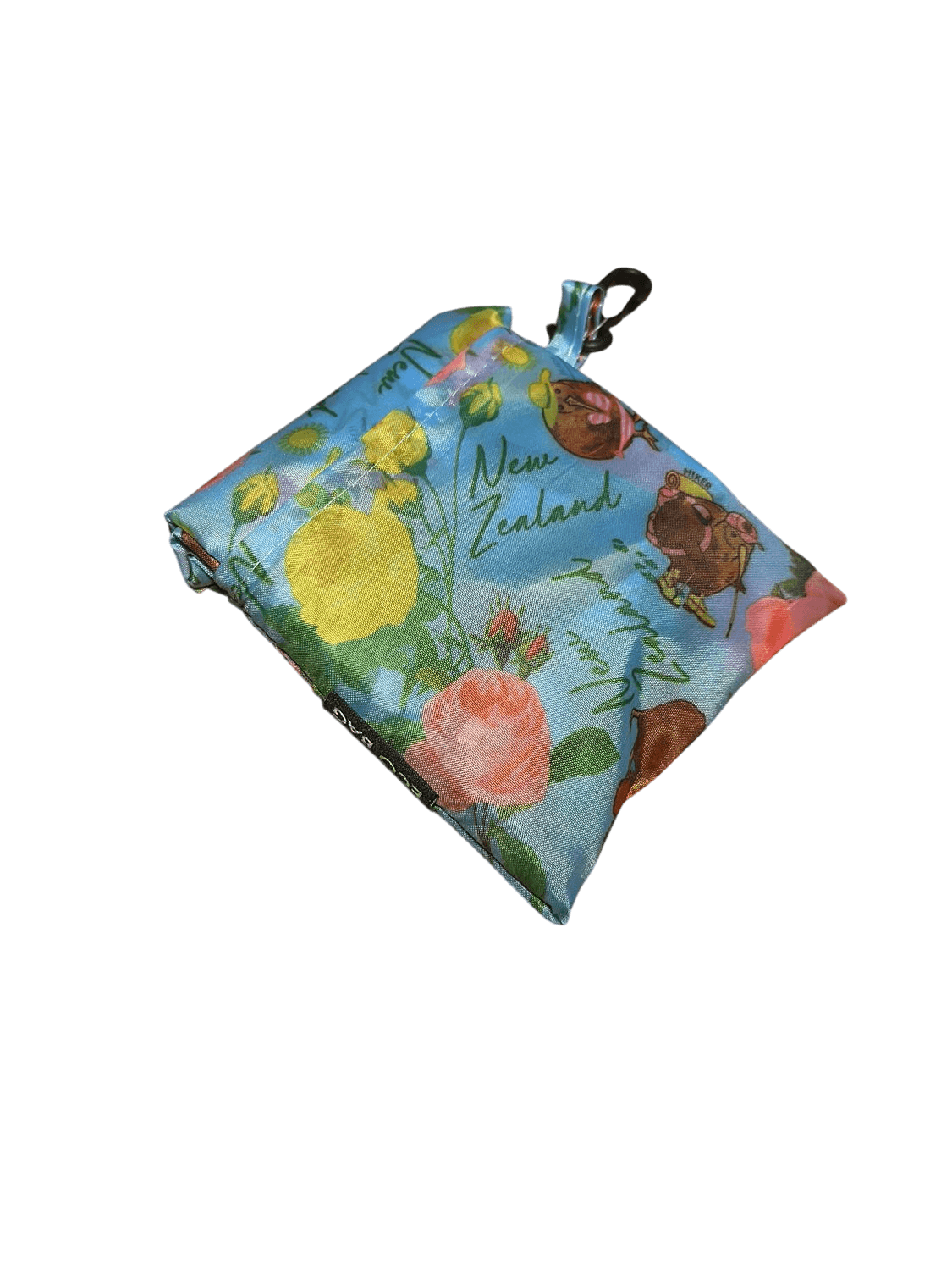 New Zealand Floral Print Small Fabric Keychain Pouch 2