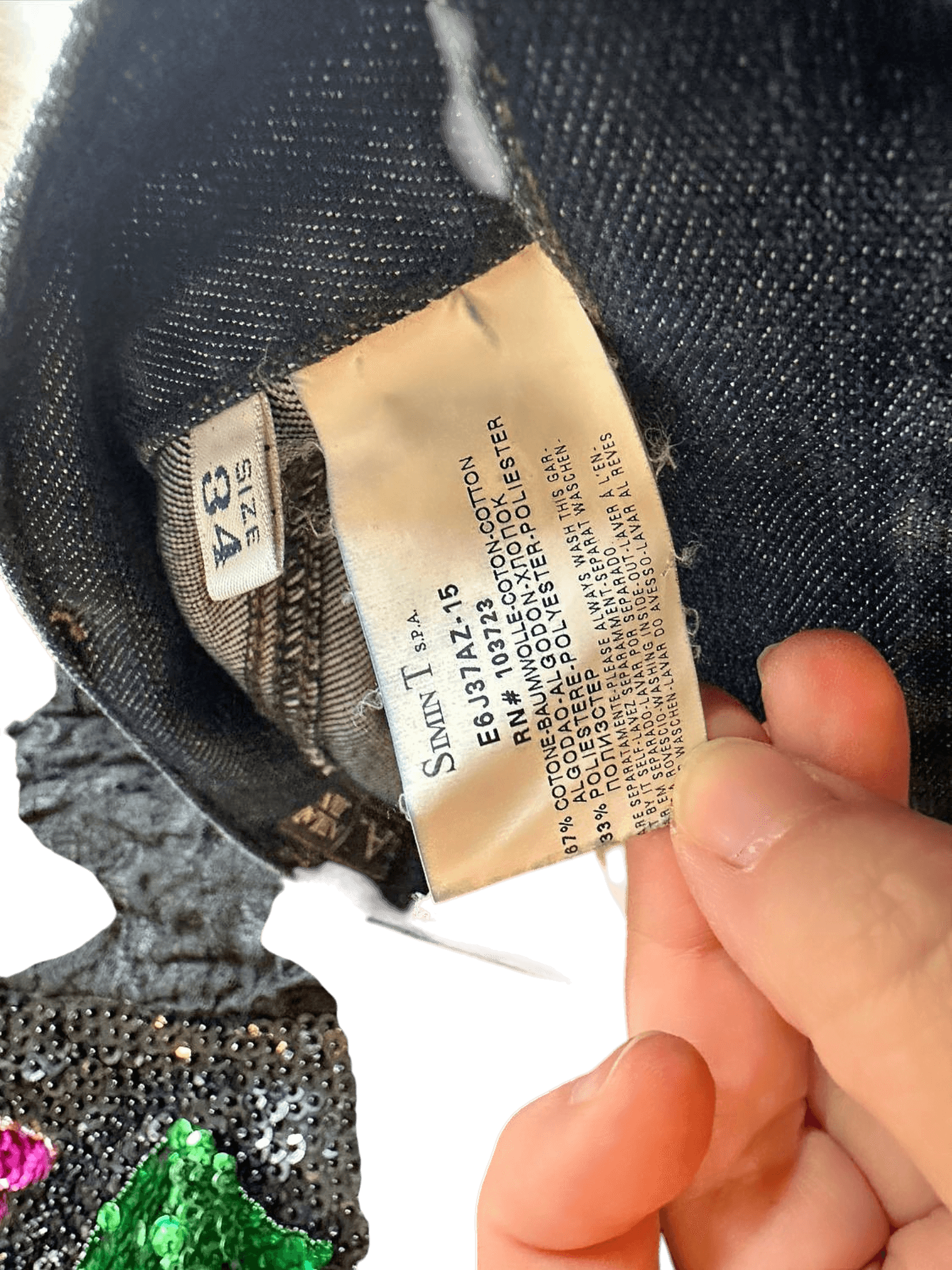 Armani Jeans Dark Blue Denim Pants - Size 34 6