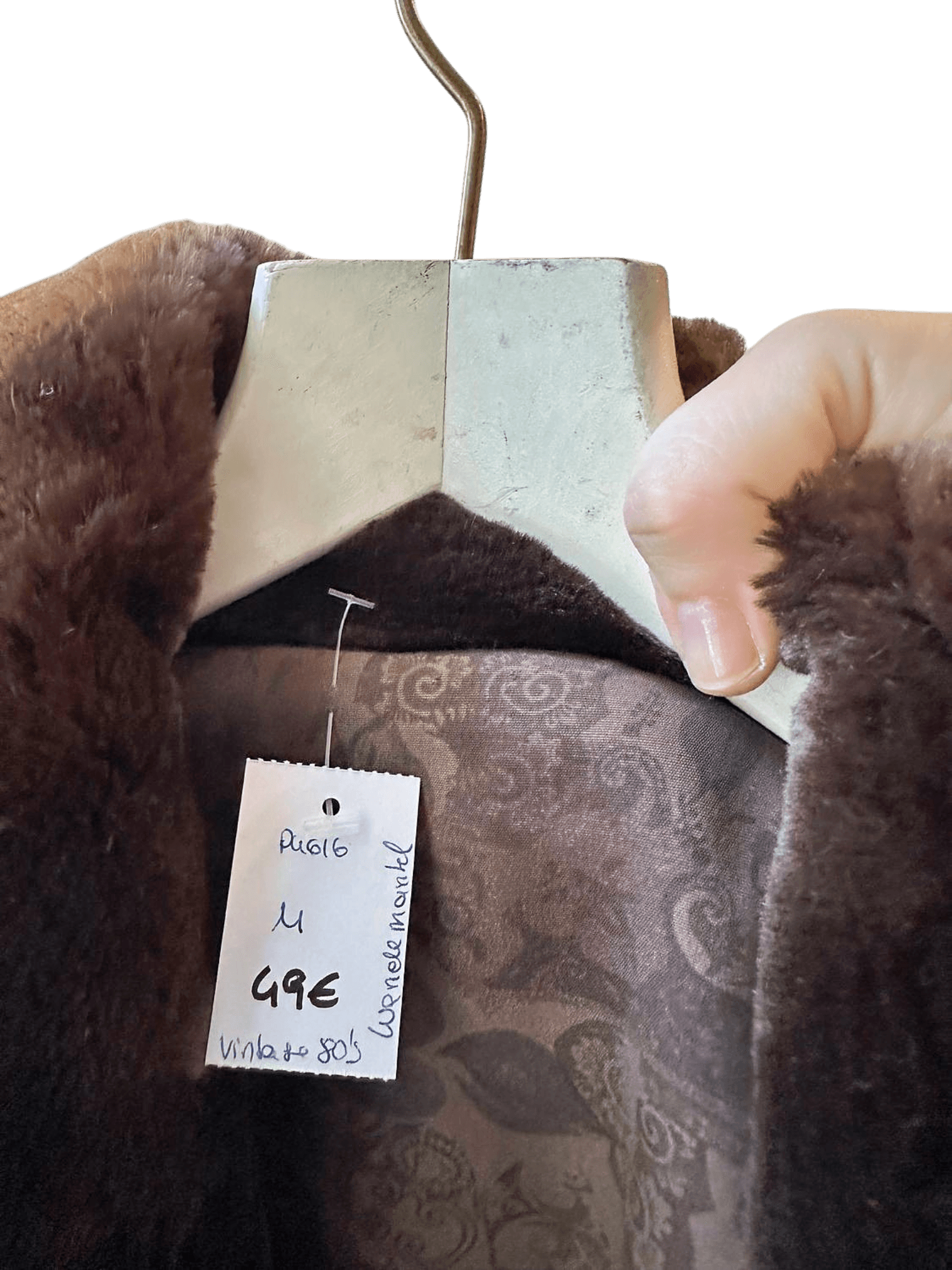 Vintage 90s Brown Faux Fur Coat with Toggle Buttons - Size M 5