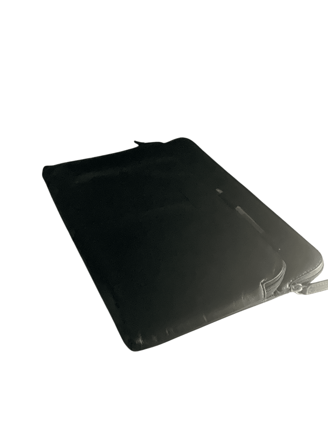Black Tablet with Protective Fabric Sleeve