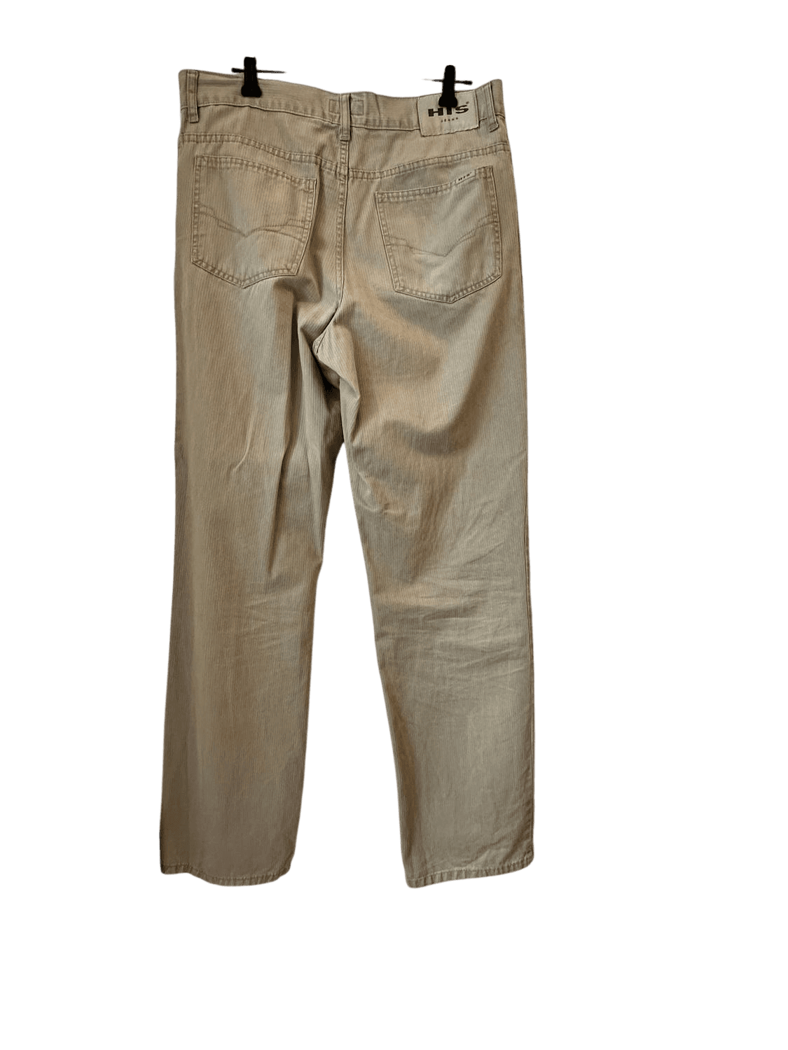 vintage 90s H.I.S Beige Cotton Jeans - Size 34-34 3