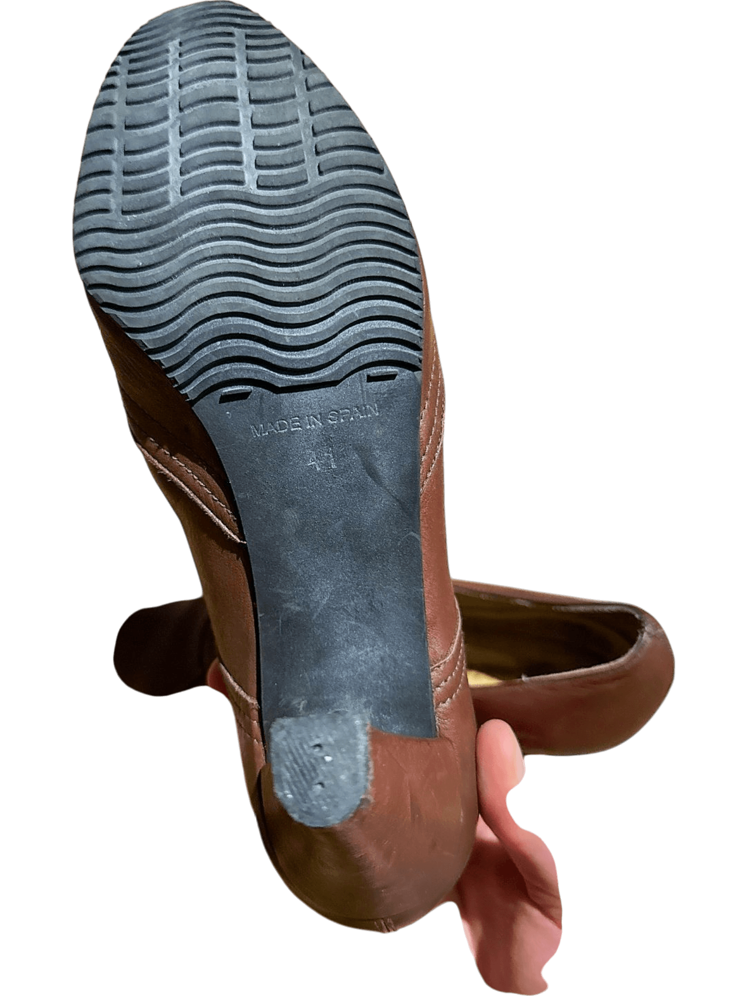 Americana Brown Leather Heels - Size 41 3