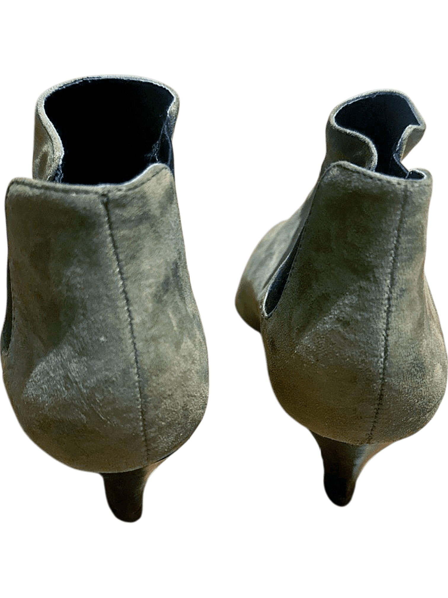 Elegant Brown Suede Ankle Boots with Kitten Heel 3