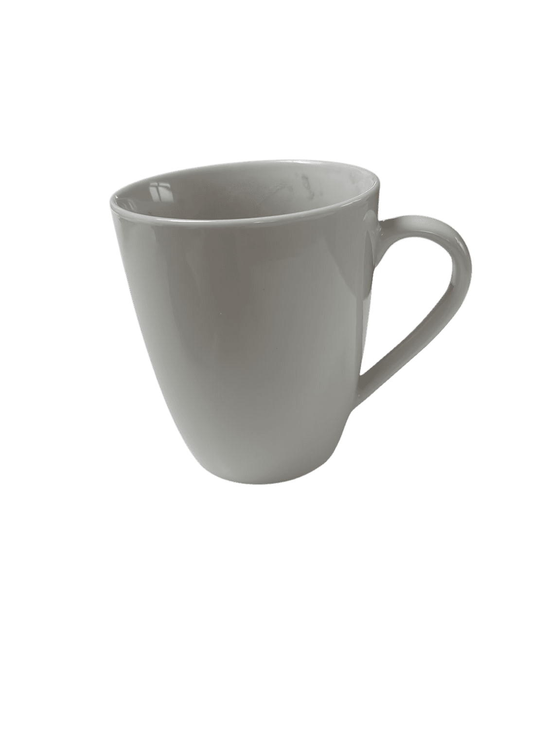 White Ceramic Coffee Mug - Simple Classic Design 1