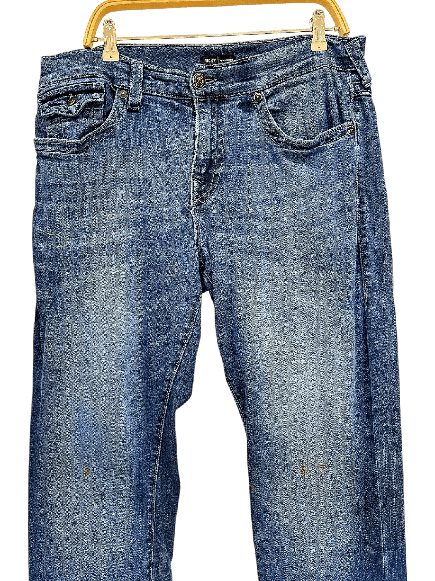 True Religion Ricky Relaxed Straight Jeans - Size 34 2