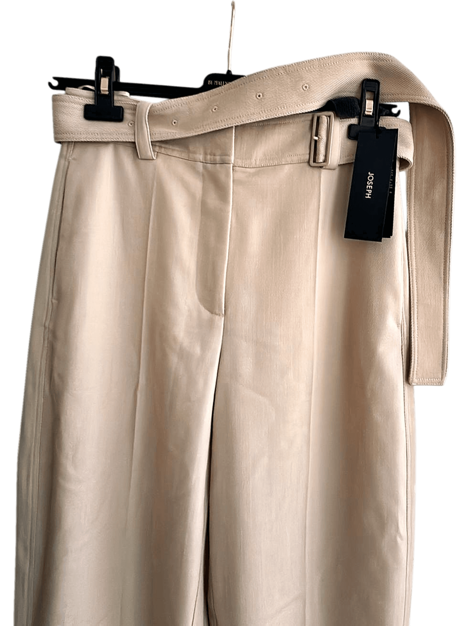 JOSEPH Hose mit Gürtel Taavi Plant Fluid Wool Twill 2