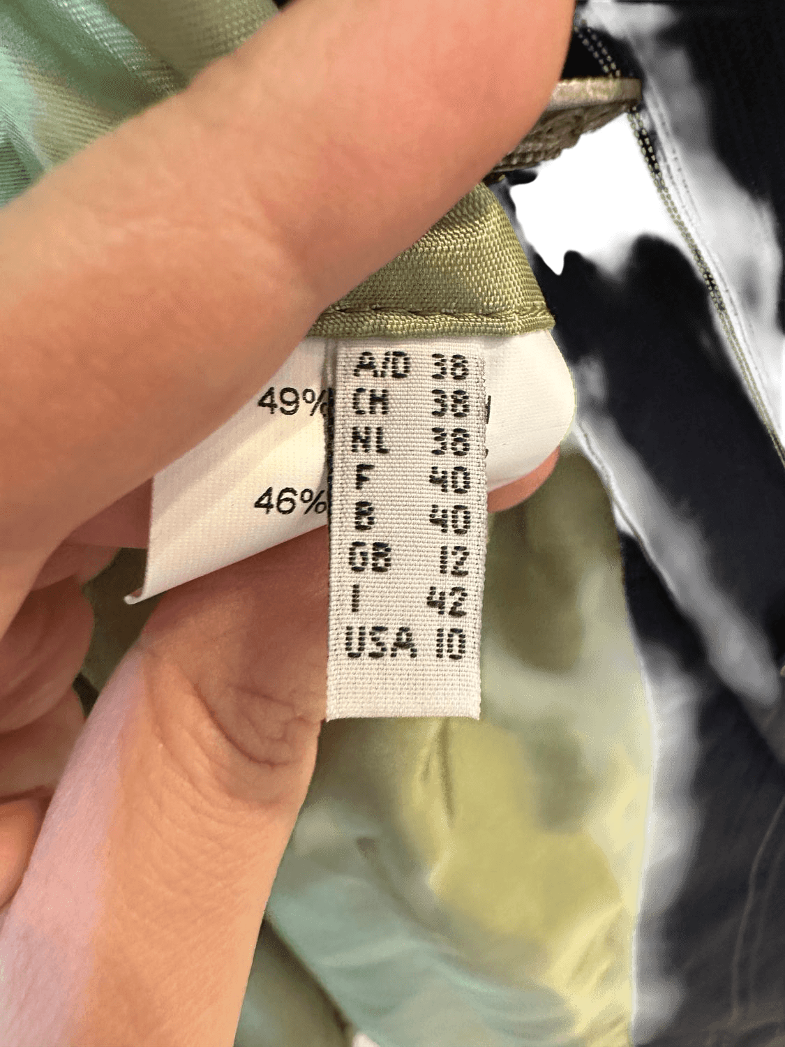 Erich Fend Black Pinstripe Long Blazer with Green Lining - Size 38 5