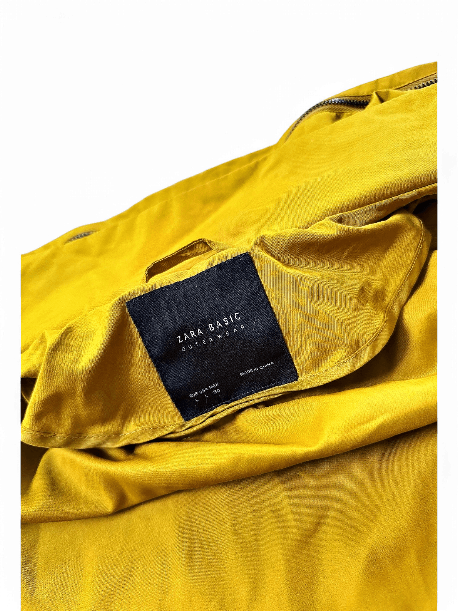 Zara Hot Yellow Windbreaker Jacket - Size 38 2