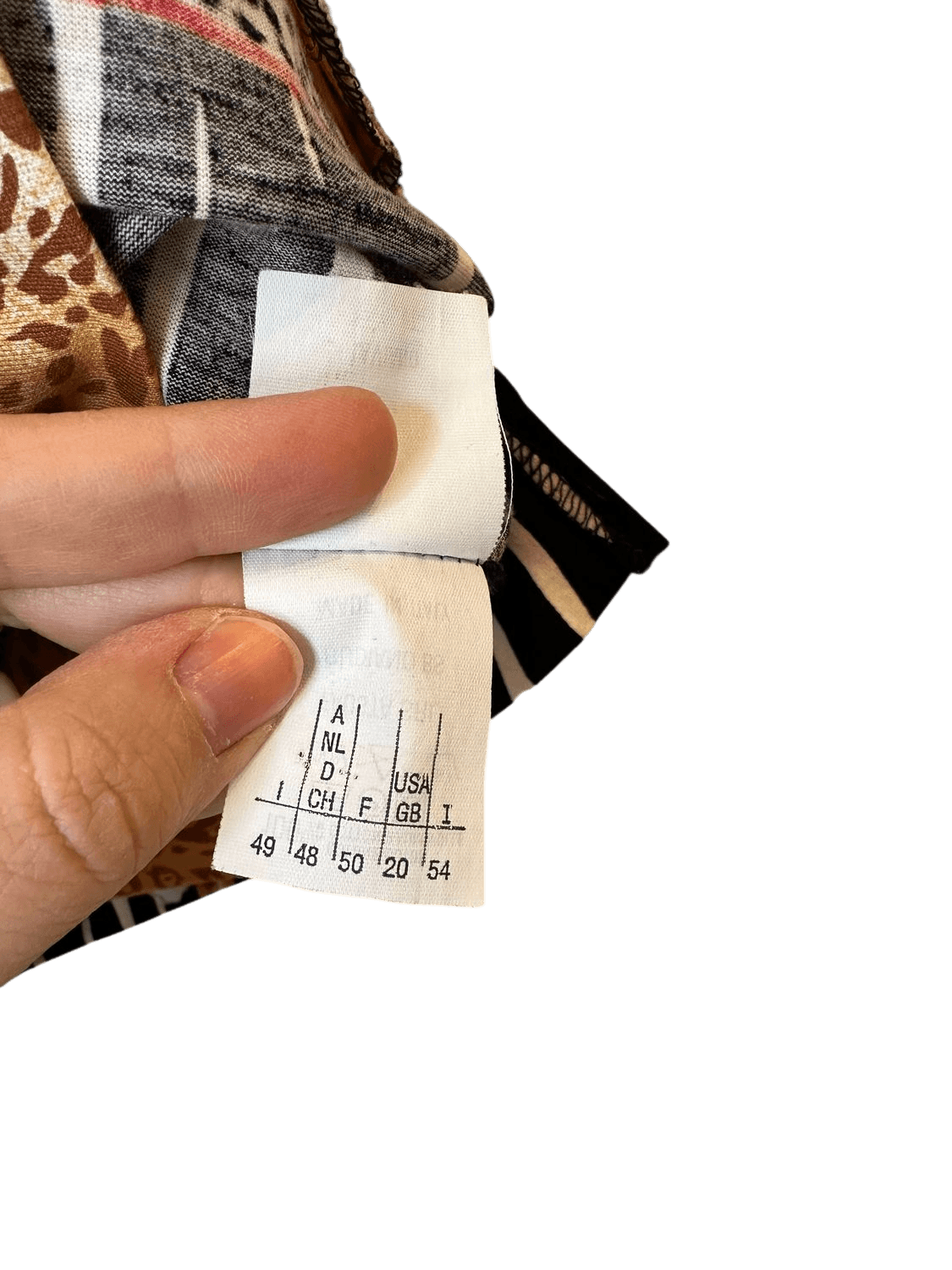 Vintage 80s Fausta Graguini Italian Print Top - Size 48 4