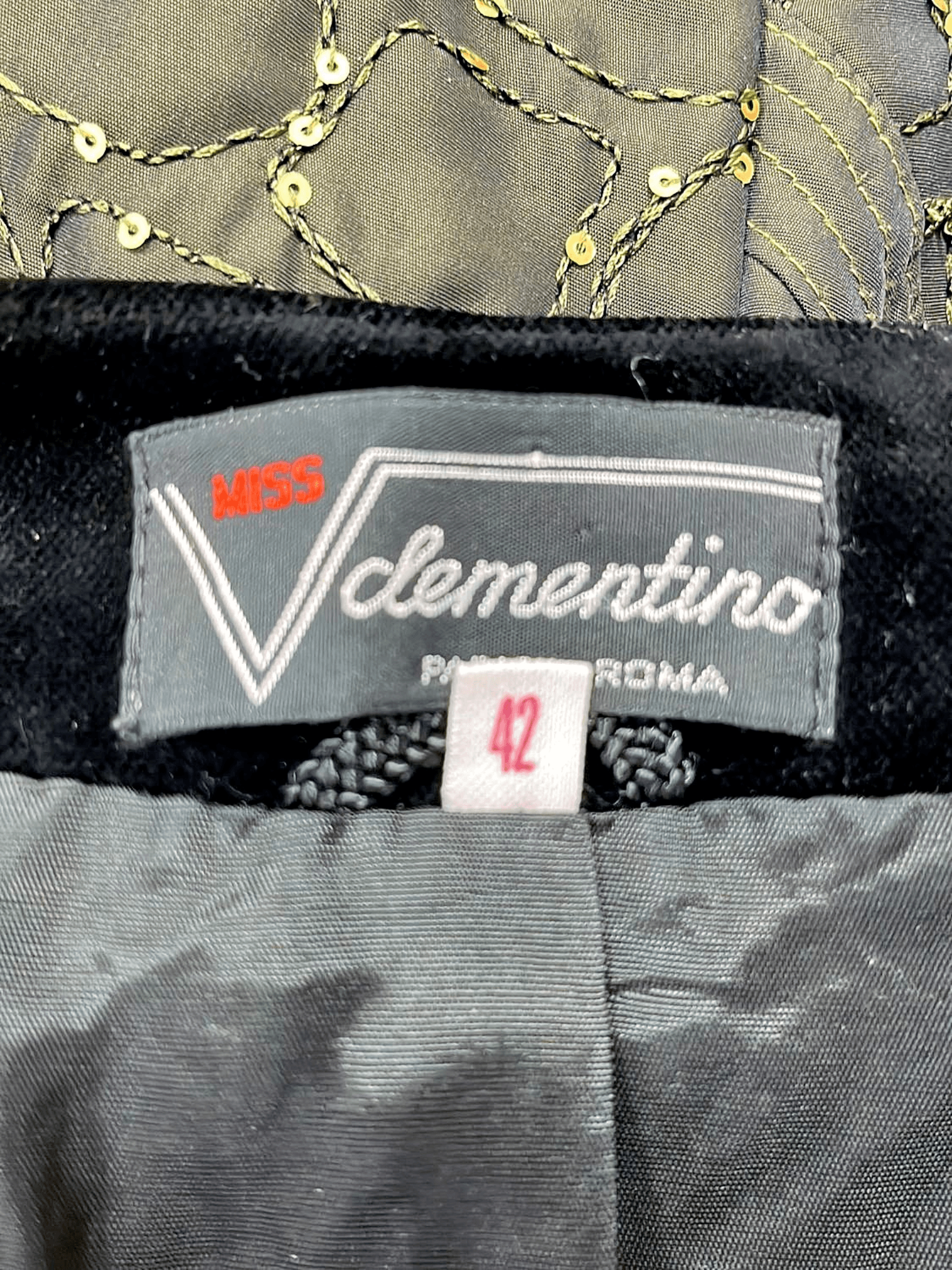 Miss Clementino kariertes Jackett - Größe 42 3