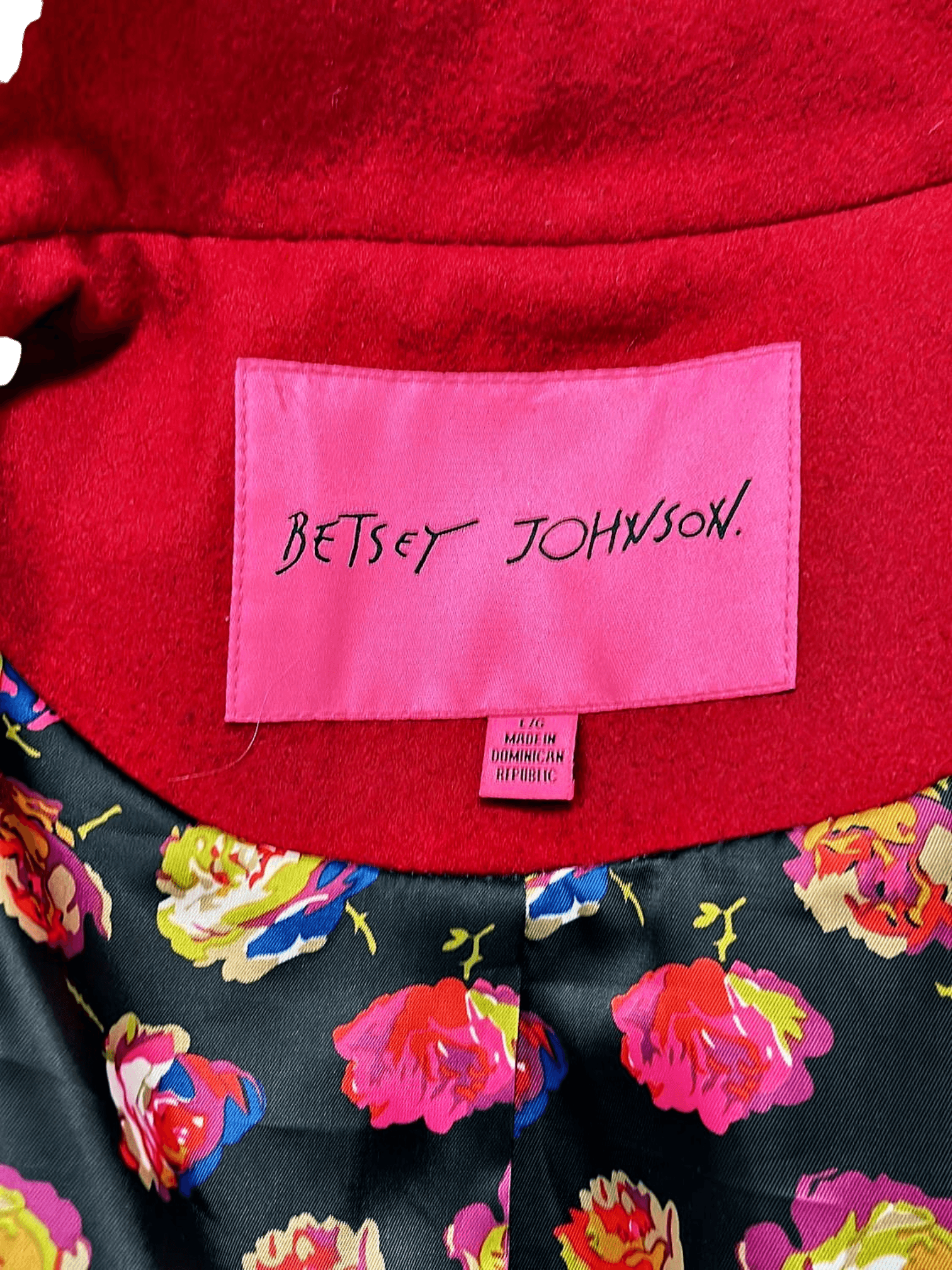 Betsey Johnson Jacke Rot - Größe L 3