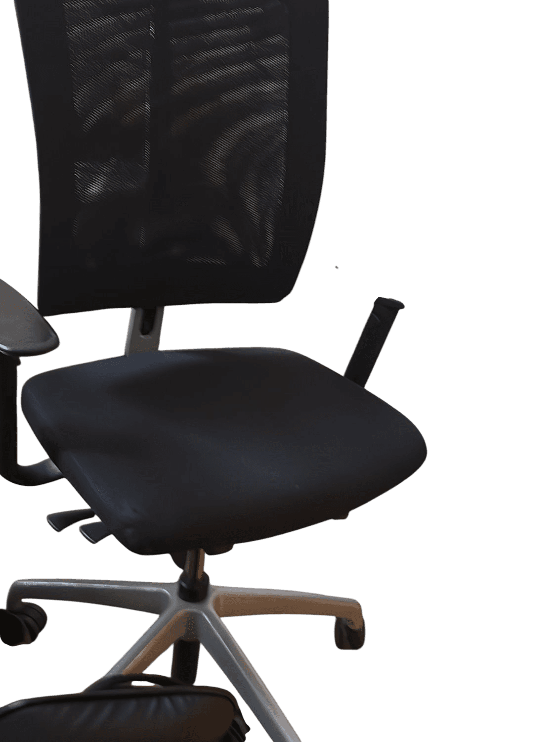Black Ergonomic Office Chair with Mesh Back and Adjustable Armrests