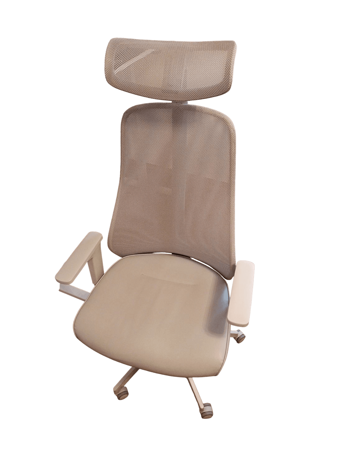 Ergonomic Mesh Office Chair with Headrest - Grey/White 22