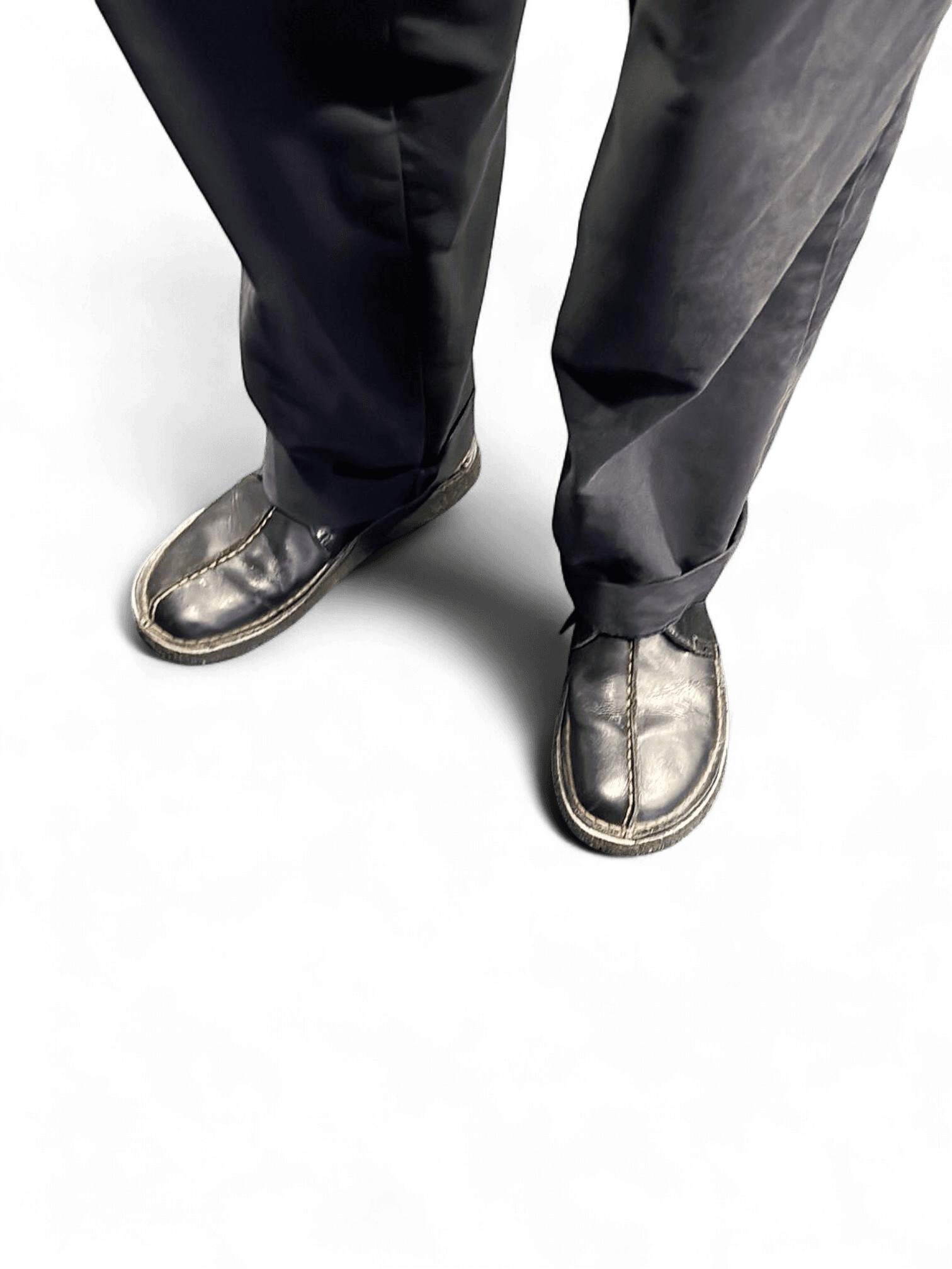 Clark's x Patta Black Leather Loafers with Contrast Stitching 1