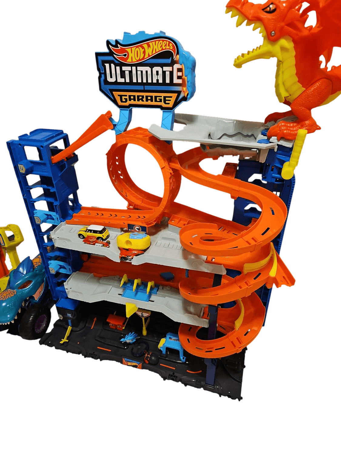 Hot Wheels Ultimate Garage Playset with Dragon and Track Loops 2