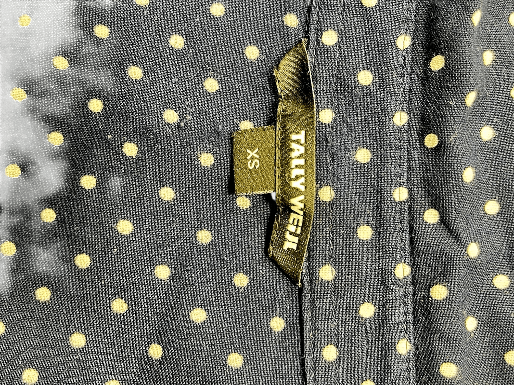 Tally Weijl Damenbluse mit Punkten - Dunkelblau/Weiß - Größe XS 3