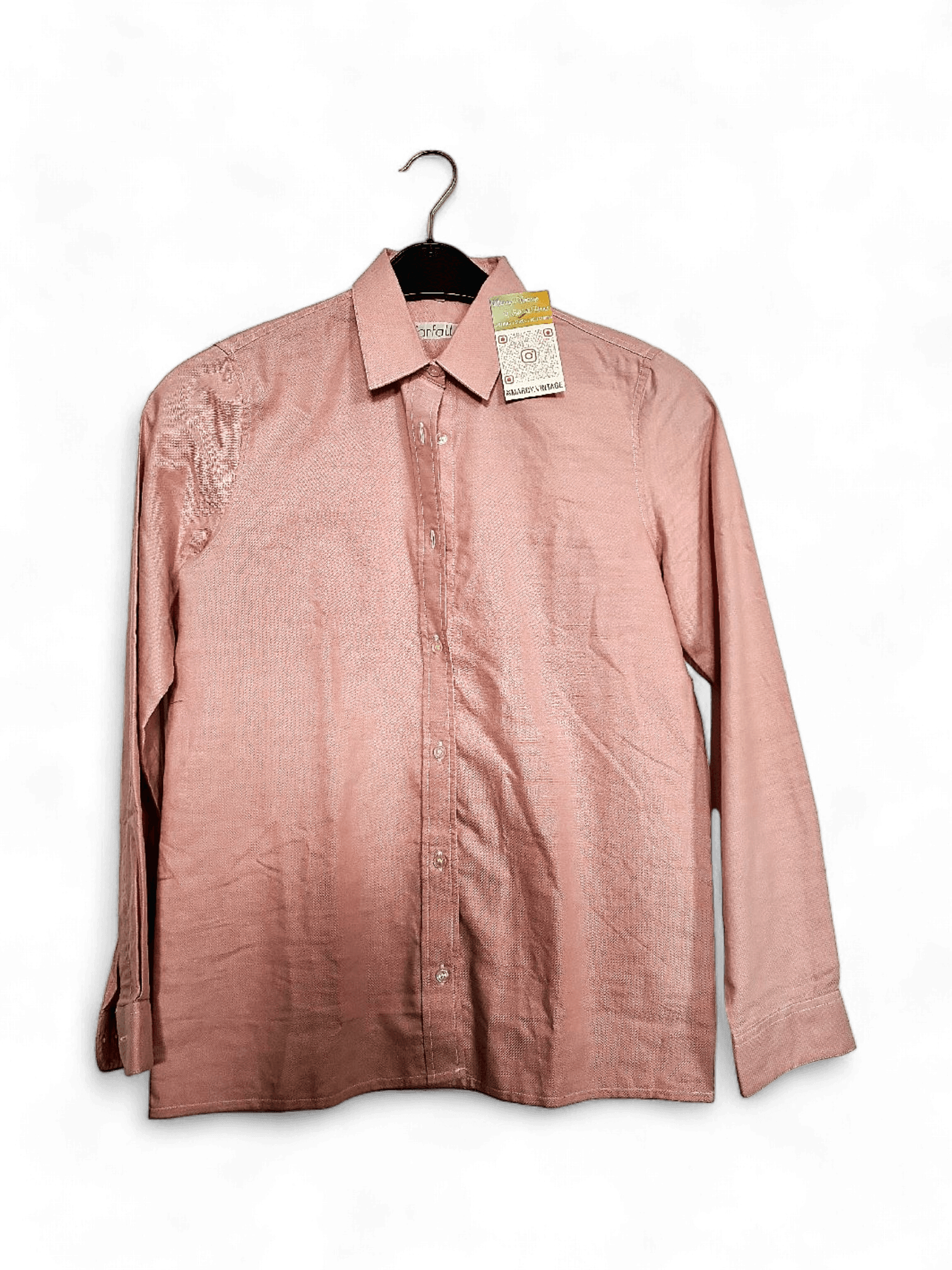 Modern Pink Button-Down Shirt by Farfalla 3