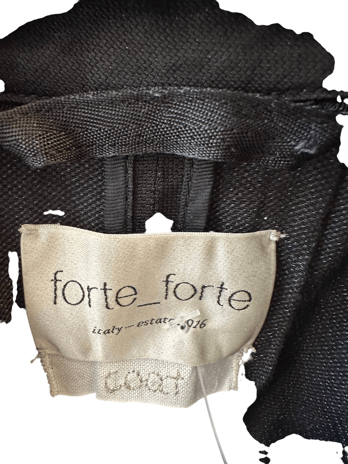 forte_forte Black Long Sleeveless Vest - Made in Italy 4