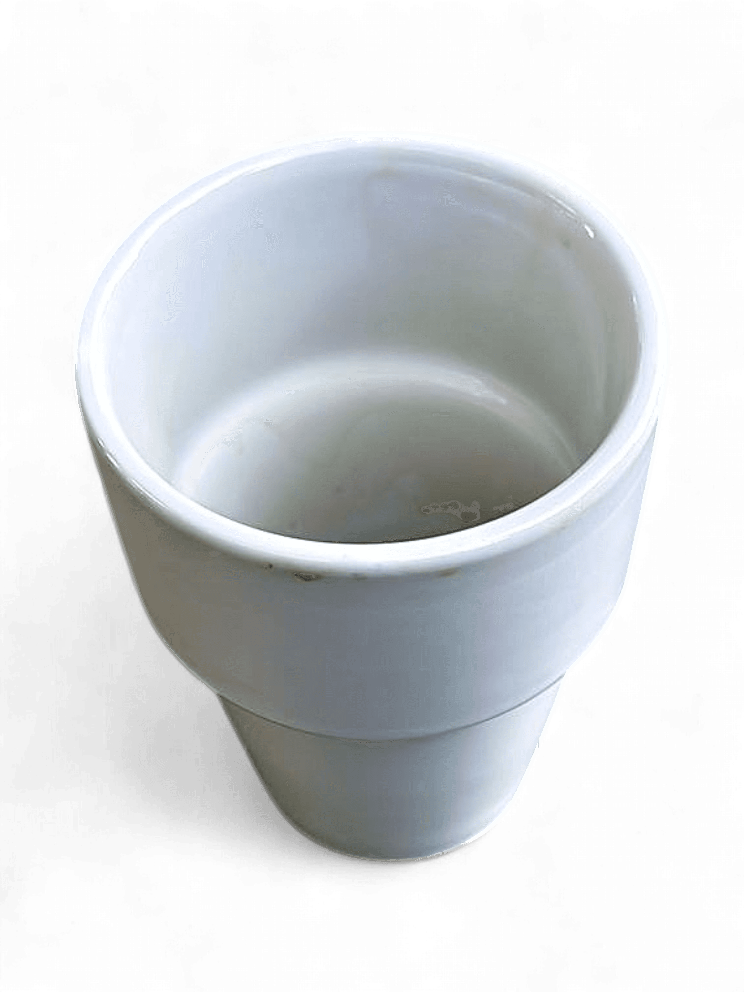 White Ceramic Stackable Coffee Cup 2