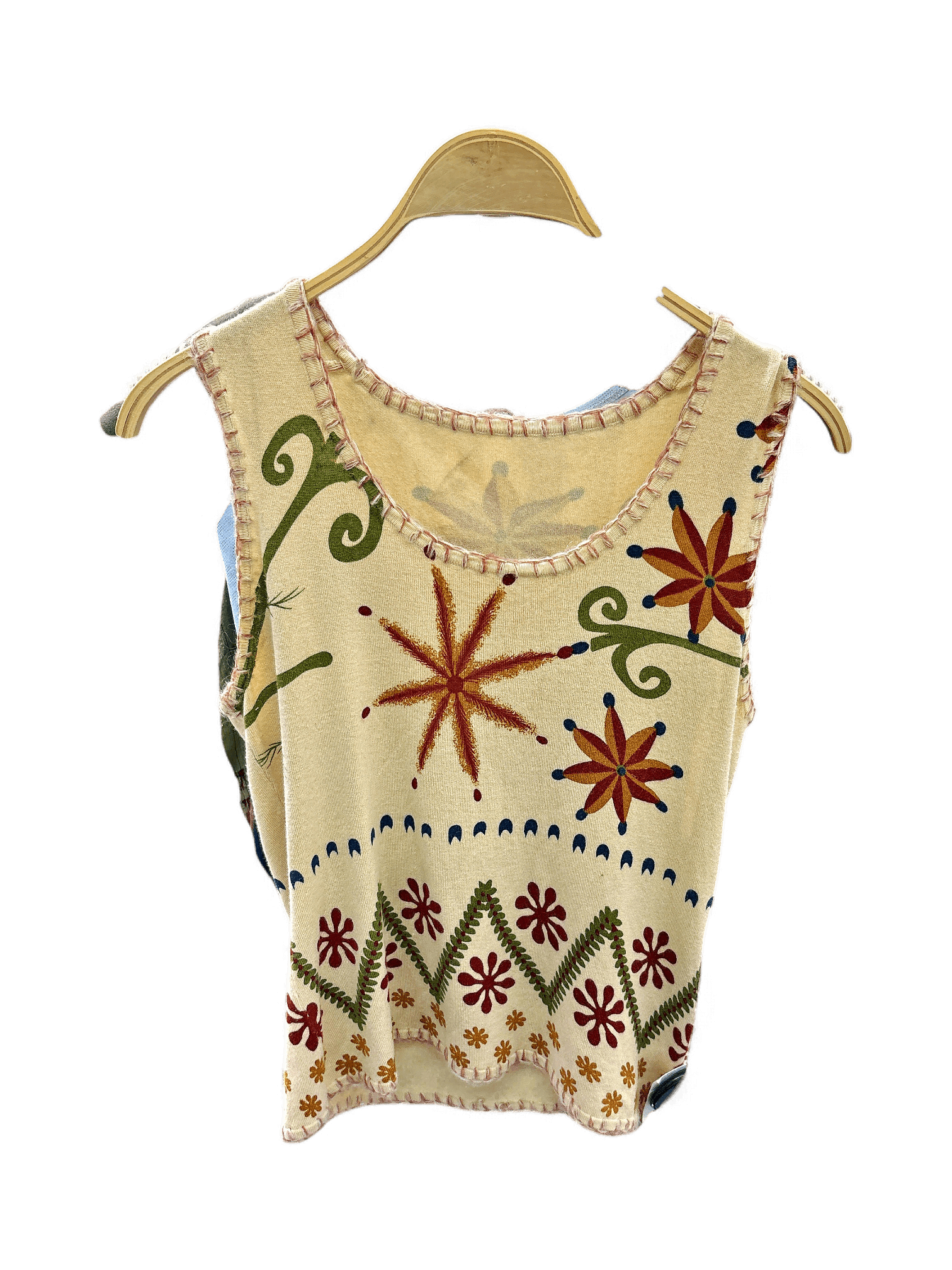 Unique Patterned Tank Top - Size L 1