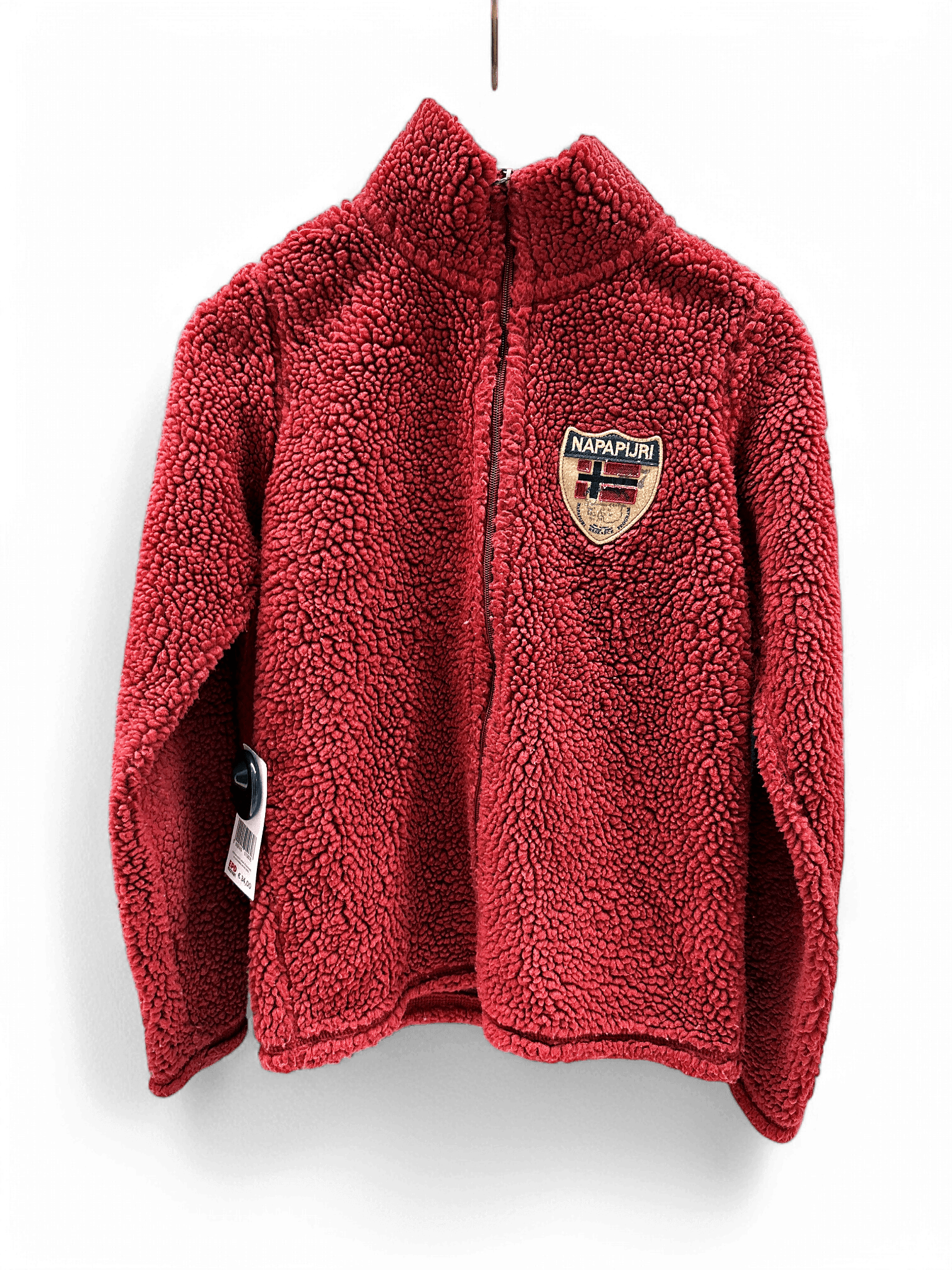 Napapijri Red Fleece Jacket size S 1