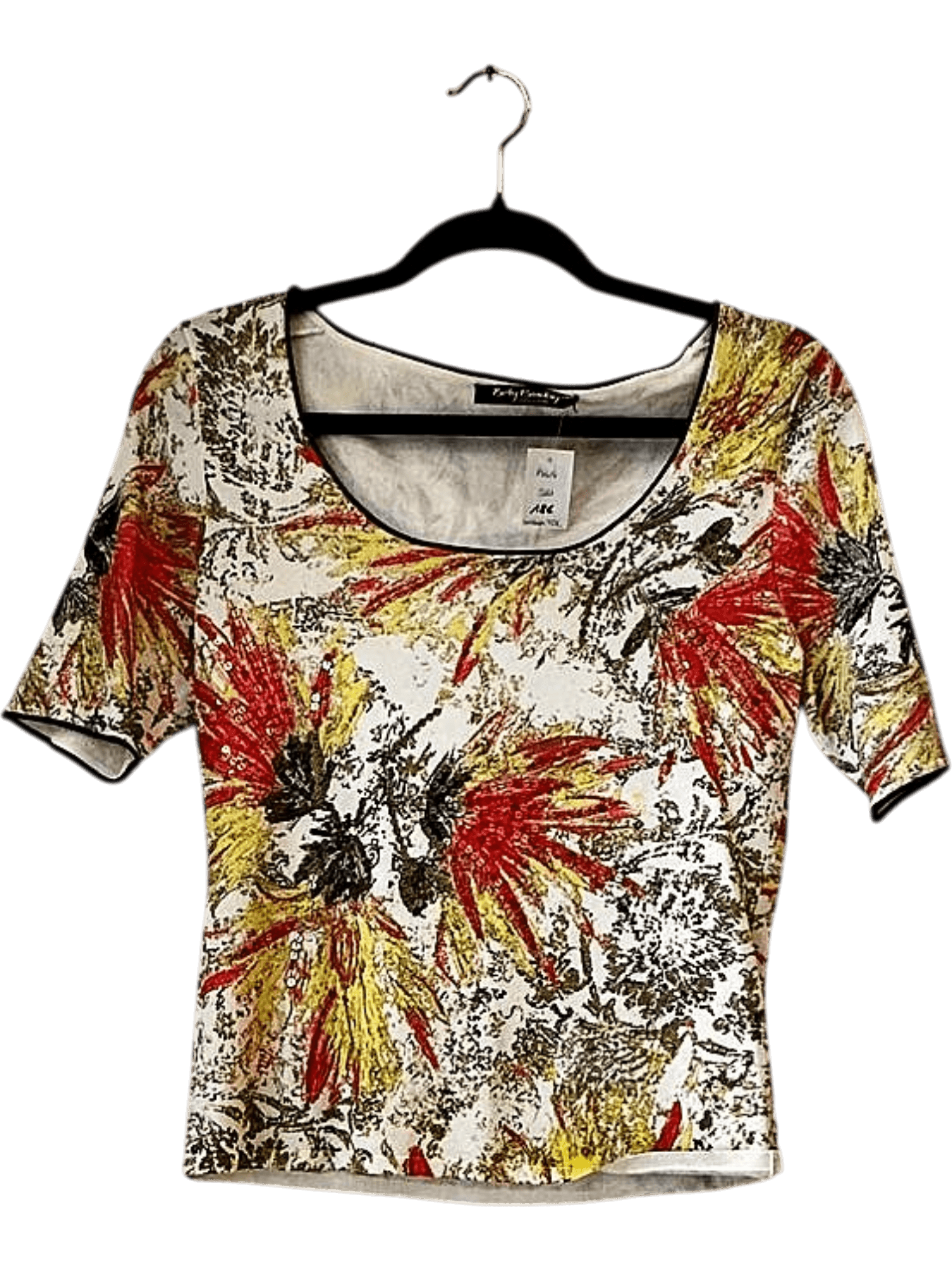 Betty Barclay Floral Print Crop Top - Size SM - New with Tags 1