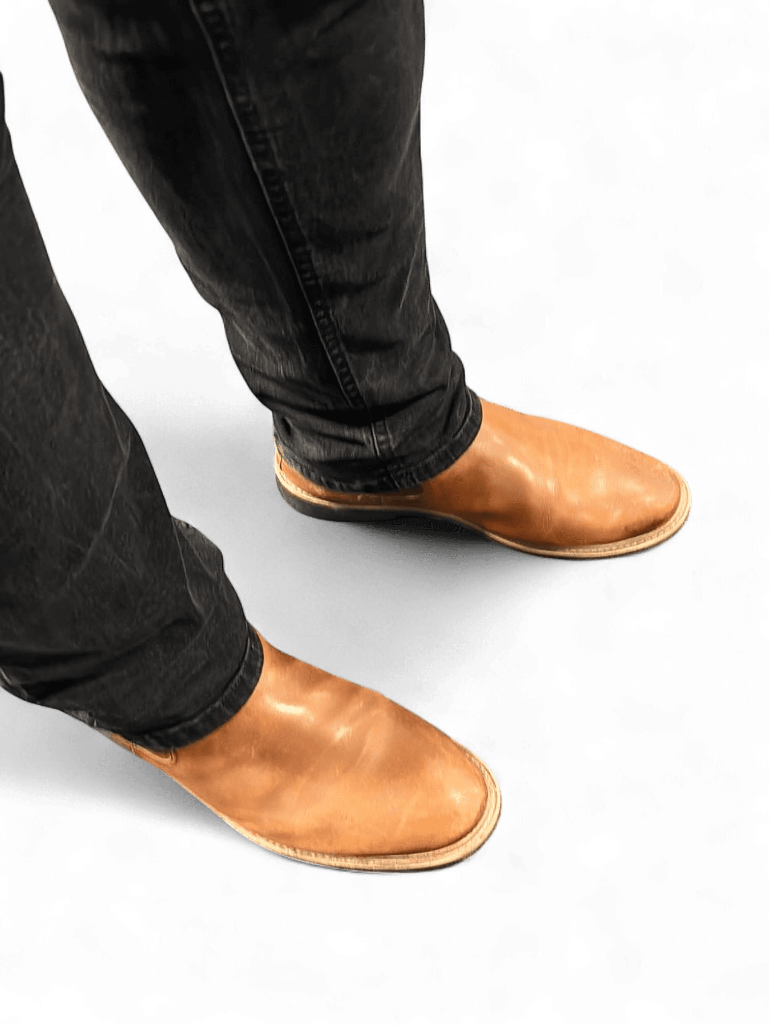 Brown Leather Chelsea Boots 1