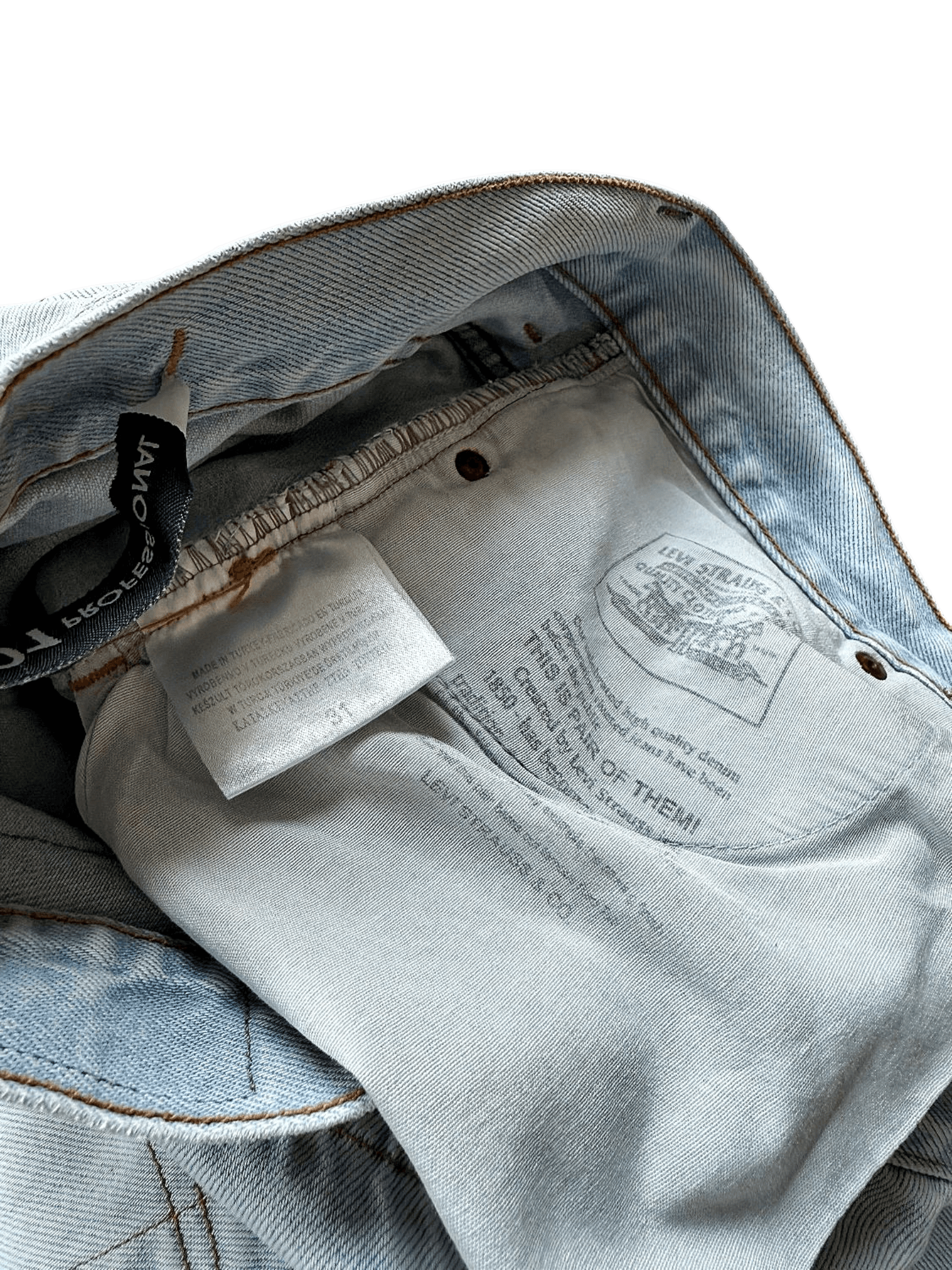 Levi's 501 Professional Light Blue Denim Jeans 3